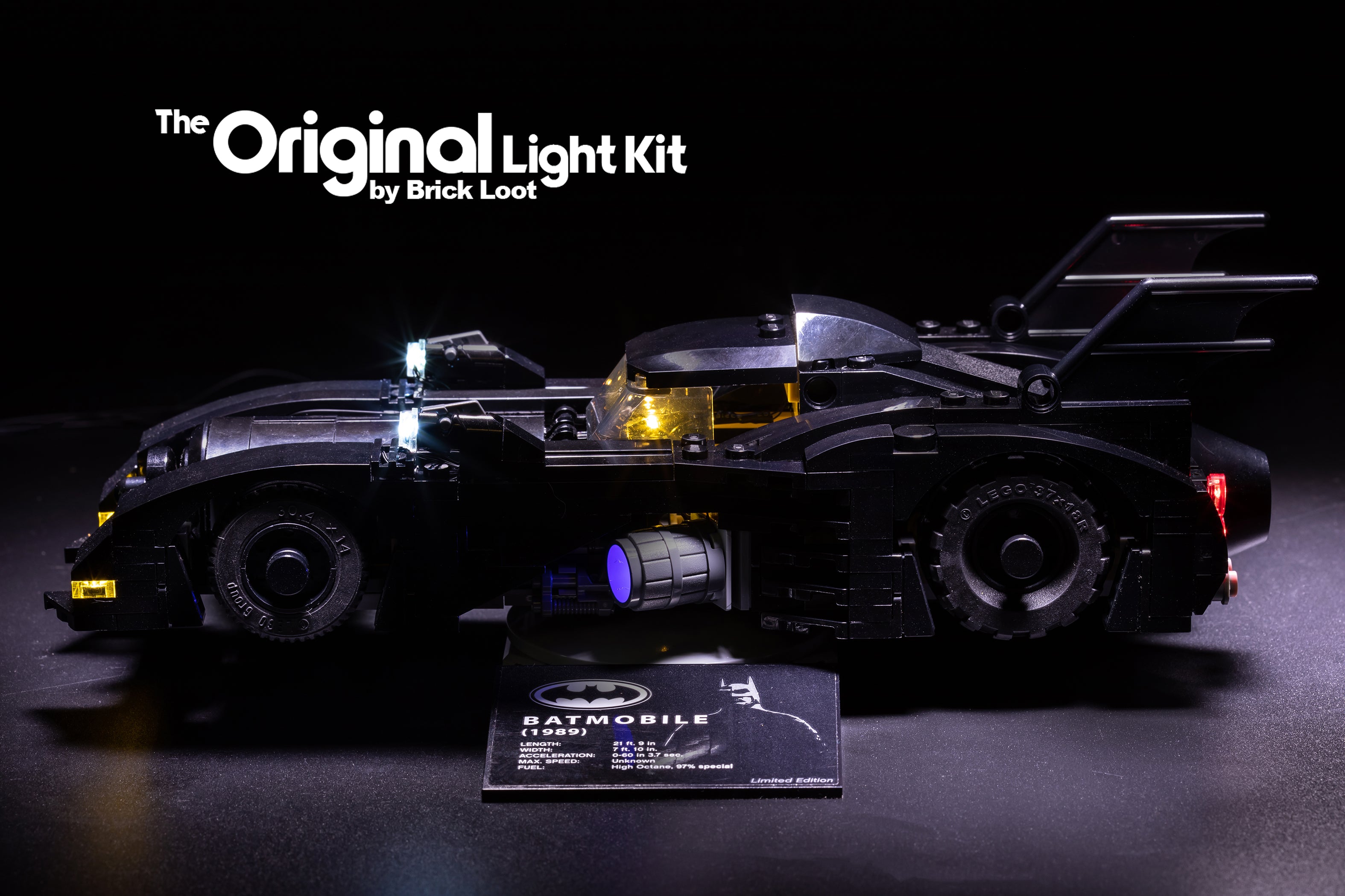 LED Lighting Kit for LEGO Batmobile Mini Limited Edition set 40433