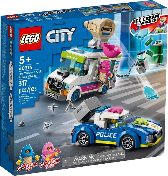 LEGO Town City Police Ice Cream Truck Police Chase 60314