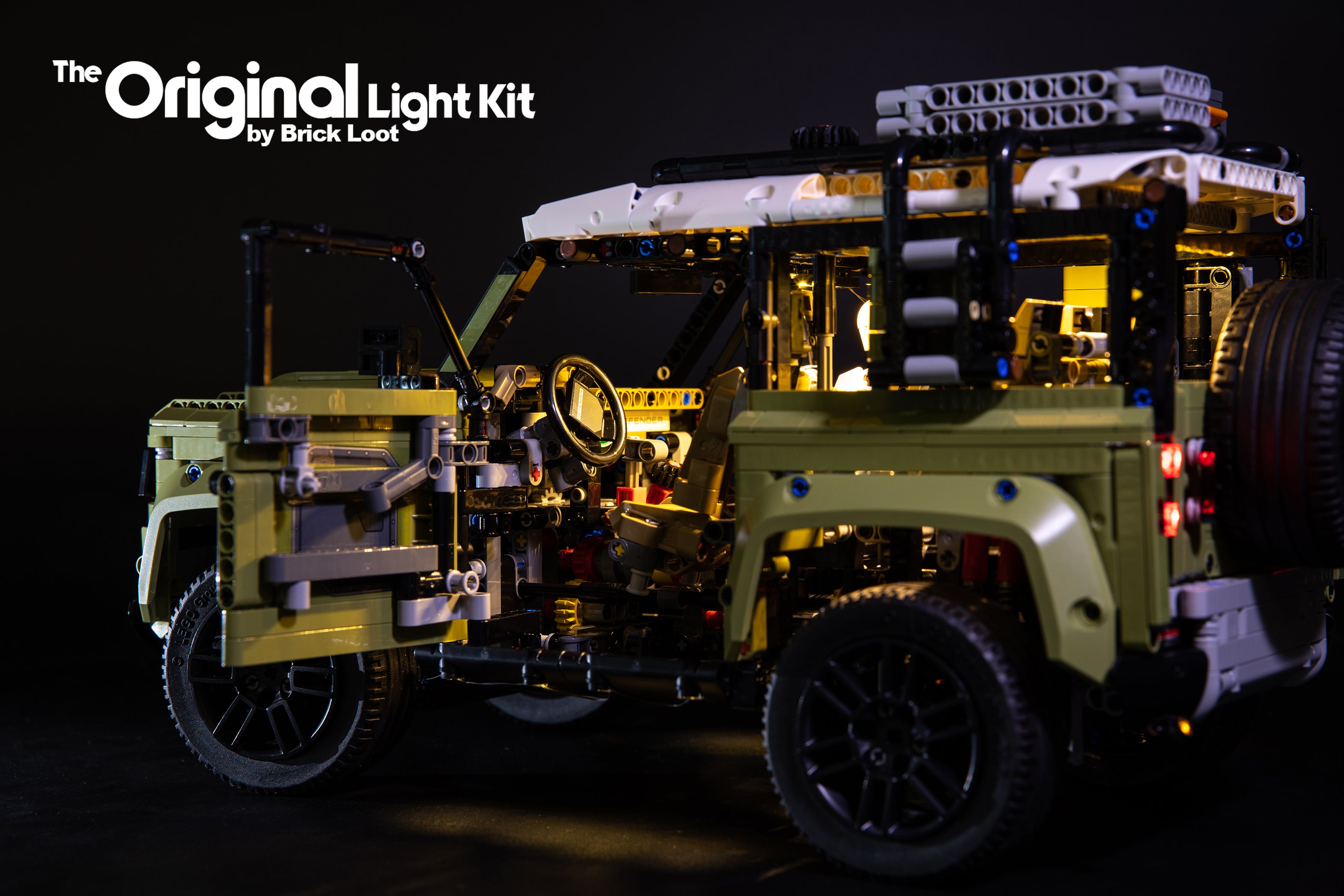 Upgraded) LED Light Kit For Technic Land Rover Defender LEGOs 42110 Set