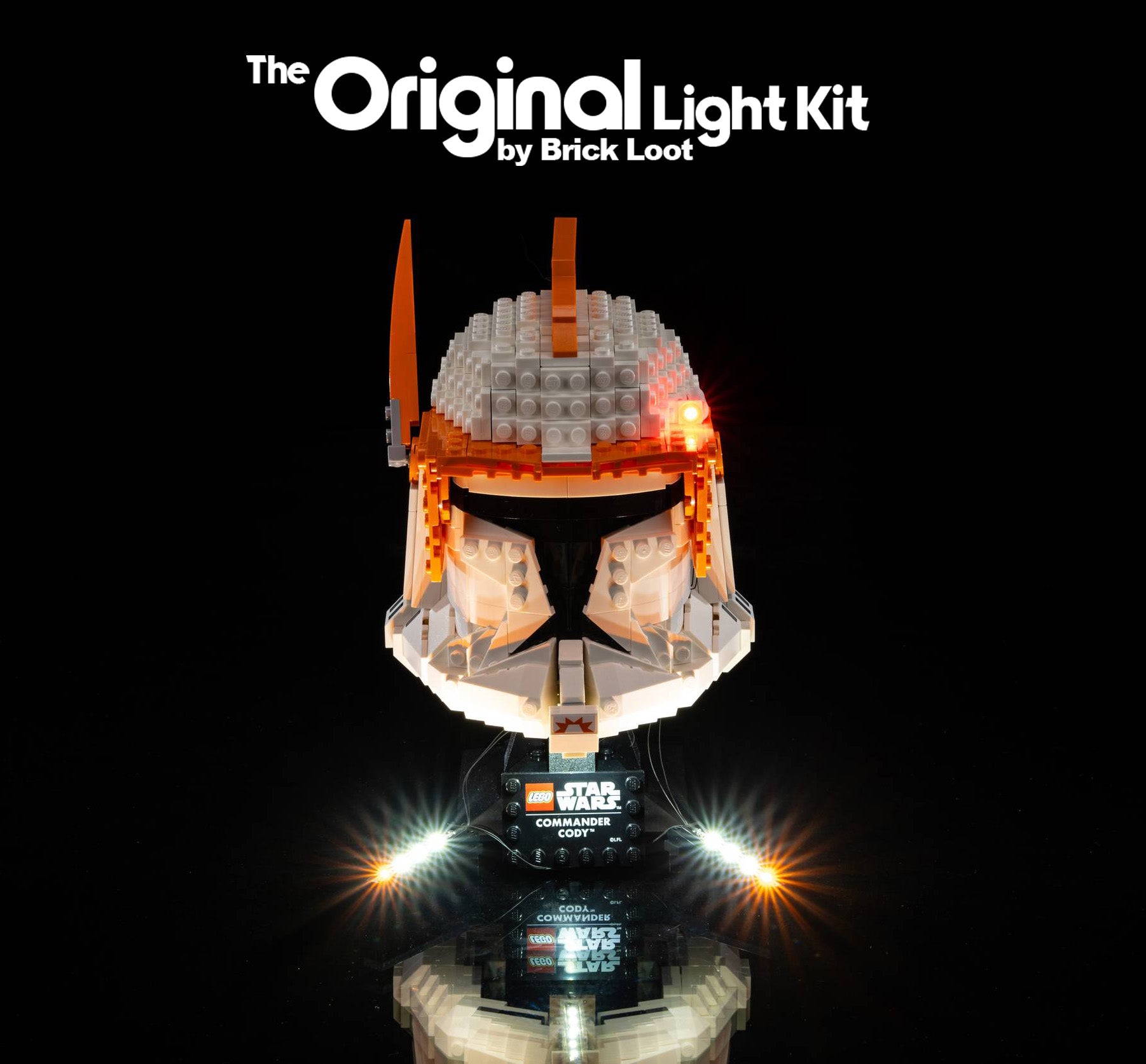 LED Lighting Kit for LEGO Star Wars Clone Commander Cody Helmet (75350)