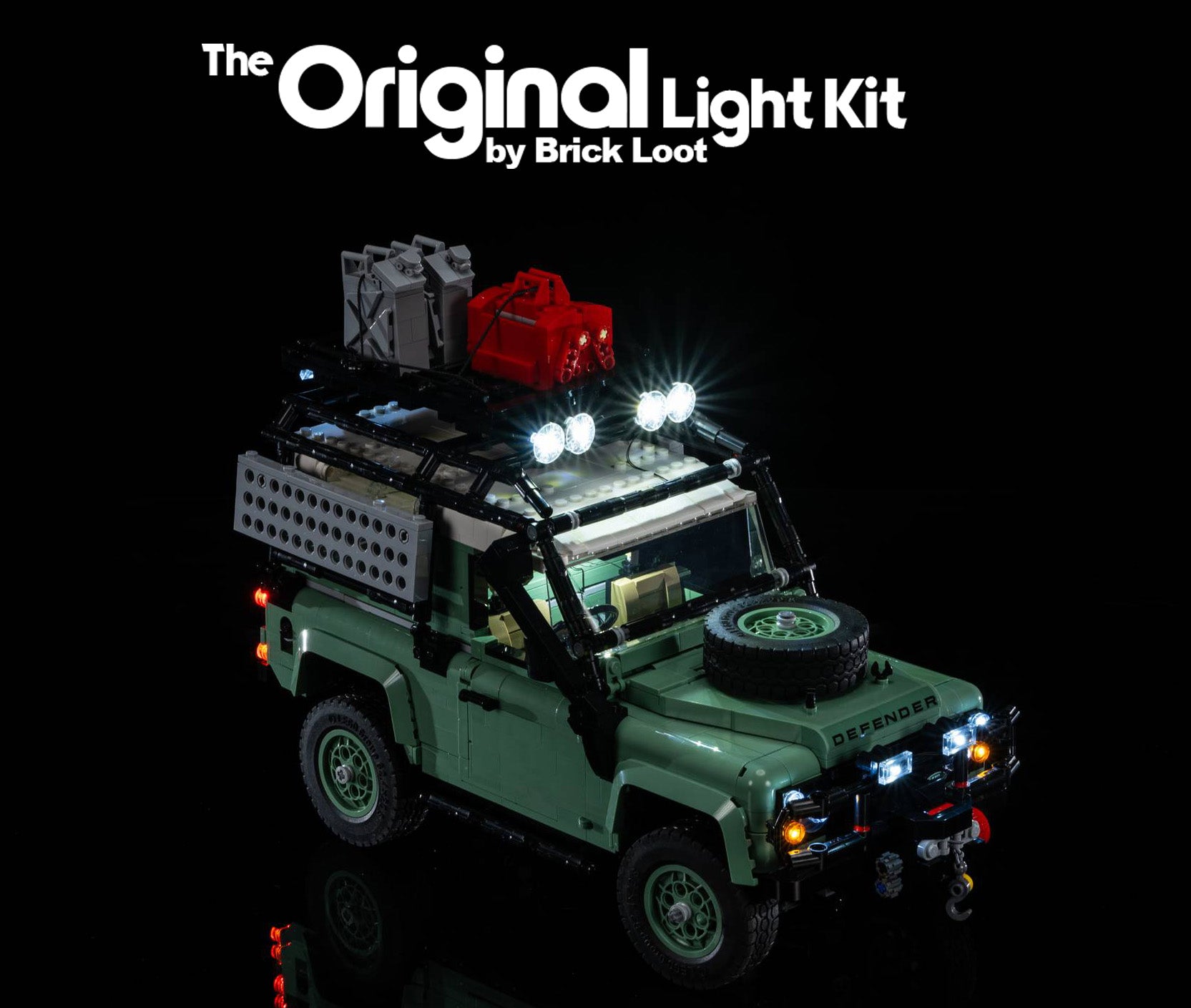 LED Lighting Kit for LEGO Icons Land Rover Classic Defender 90 - 10317