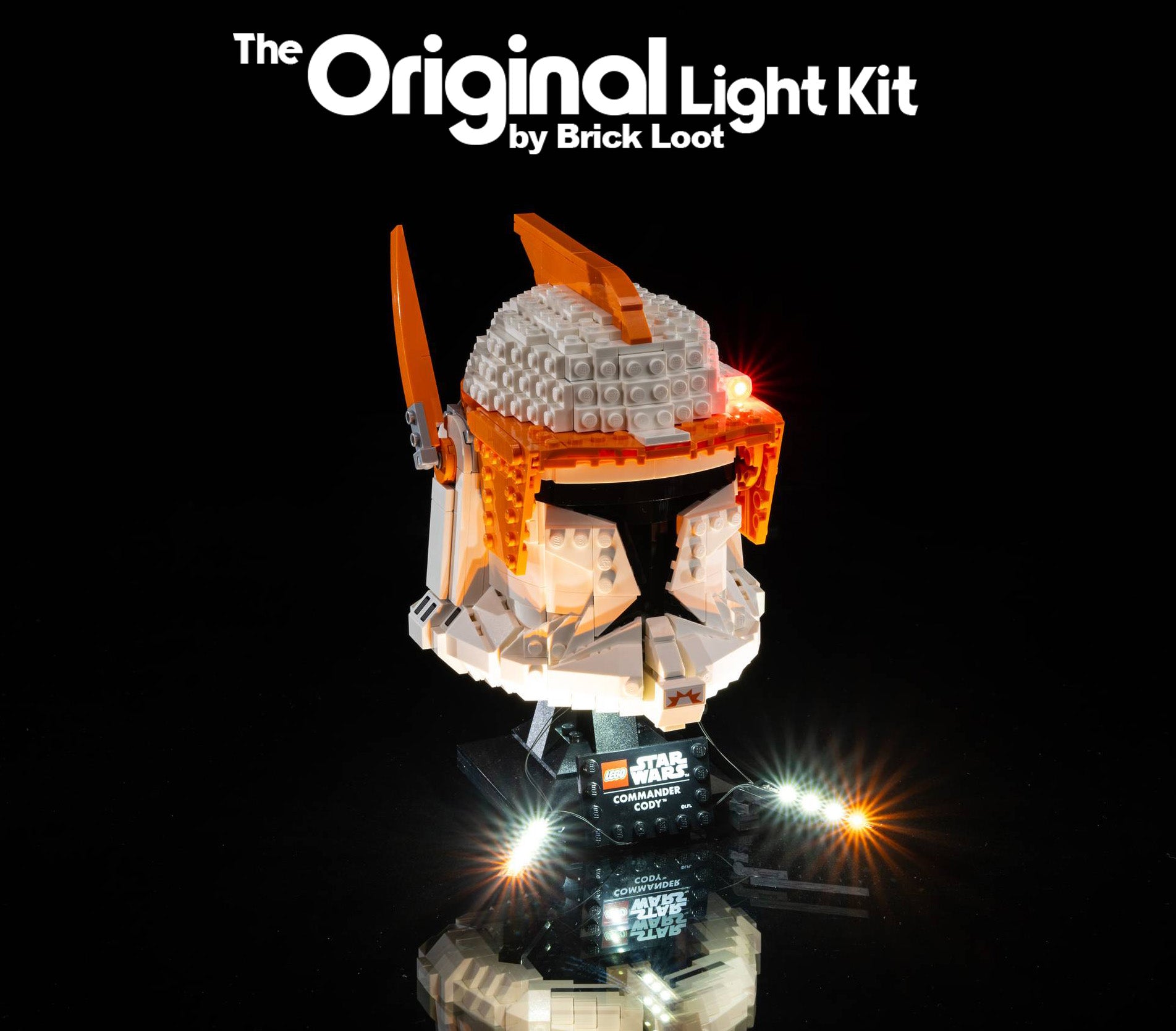 LED Lighting Kit for LEGO Star Wars Clone Commander Cody Helmet 75350