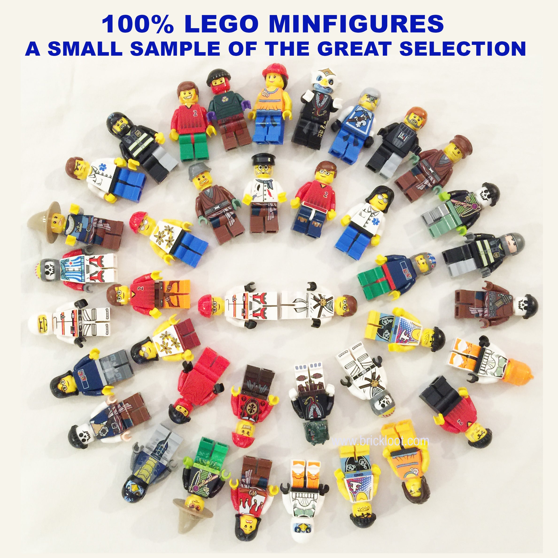 Pack of 10 Random Authentic LEGO Minifigures – 100% Genuine LEGO Figures