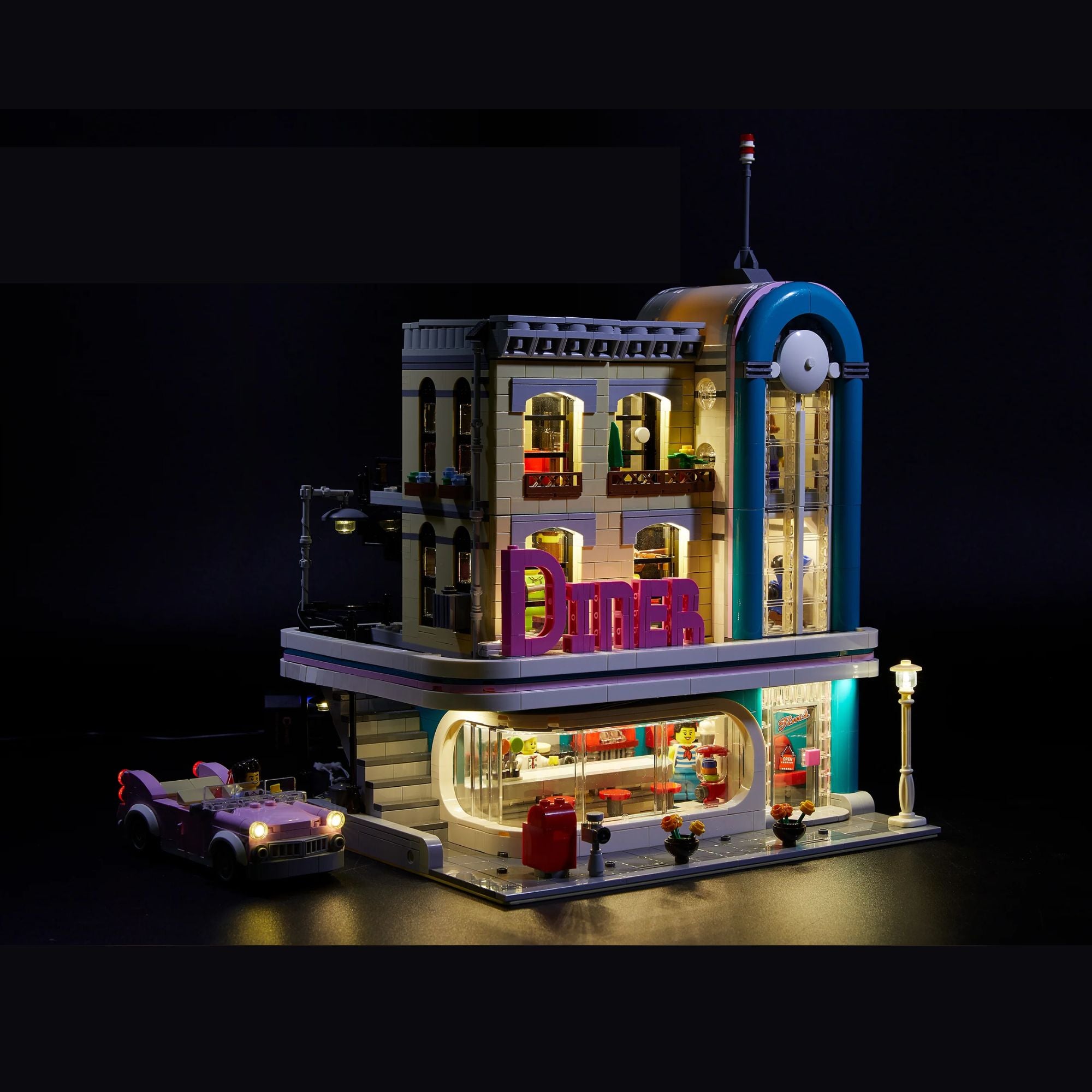 LED Lighting Kit for LEGO Downtown Diner (10260)