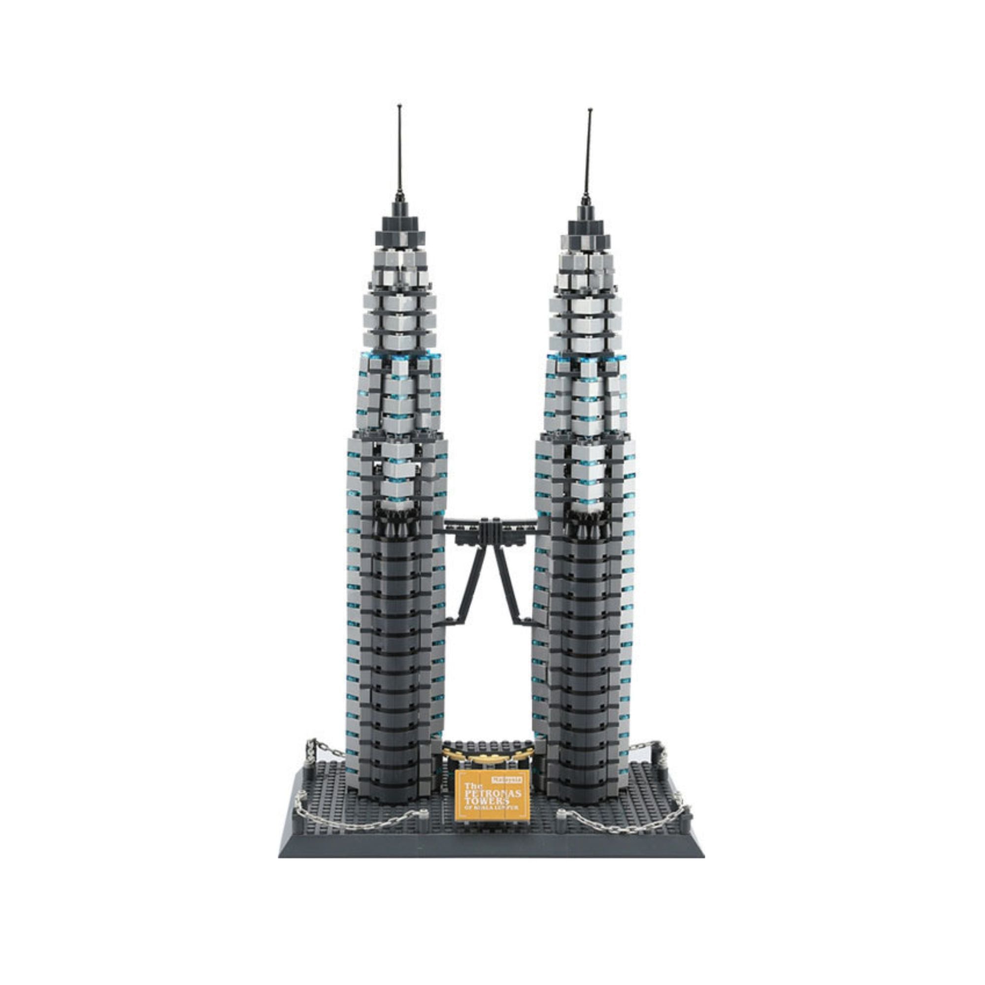 Architecture The Petronas of Malaysia Towers Brick Set