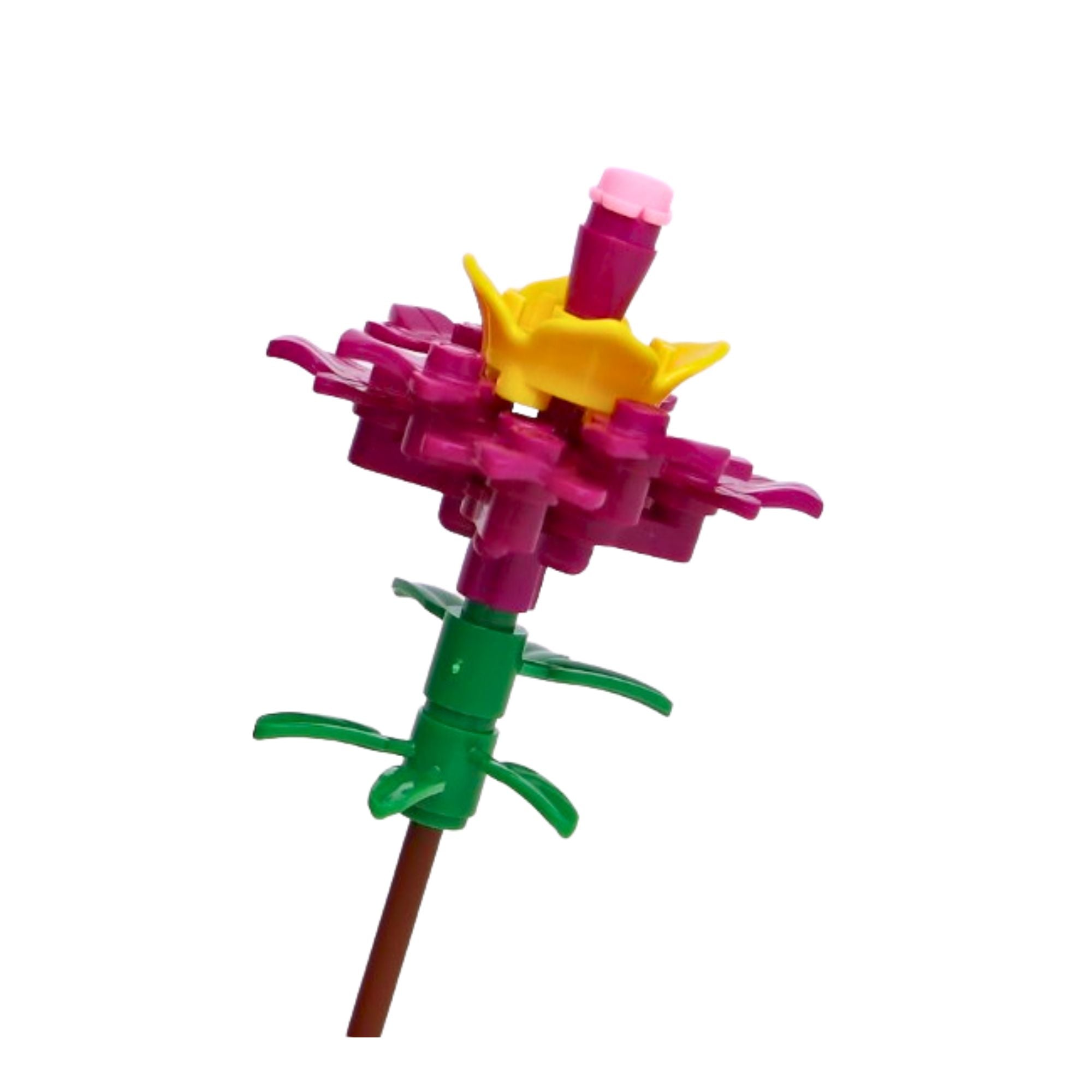 Pink Passion Flower - Brick Flower Set