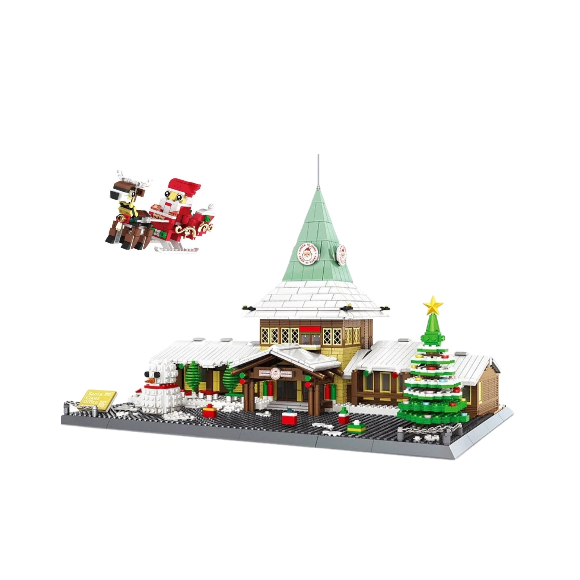 Santa Claus Office Christmas Tree Brick Set