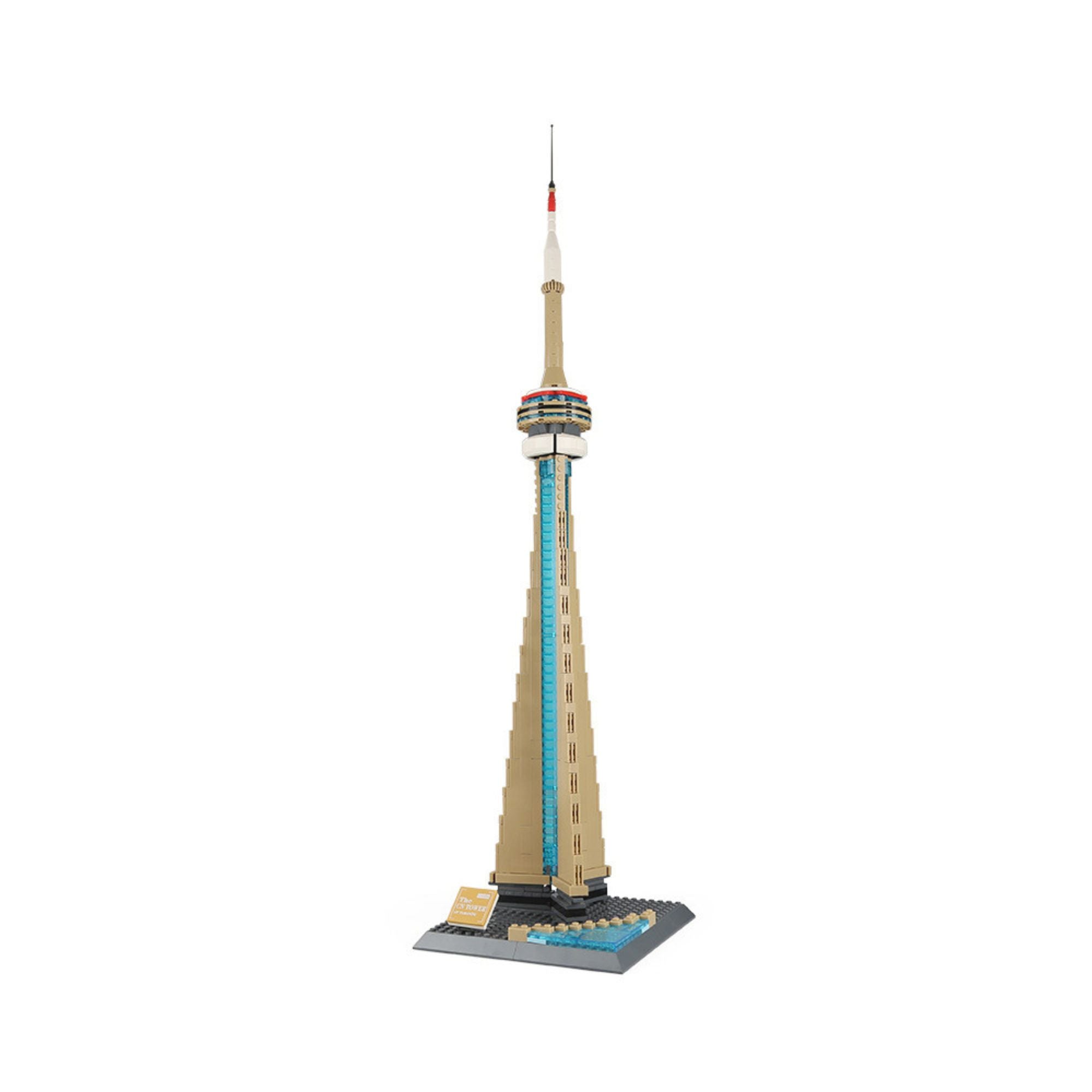 Architecture The CN Tower Toronto Canada Brick Set