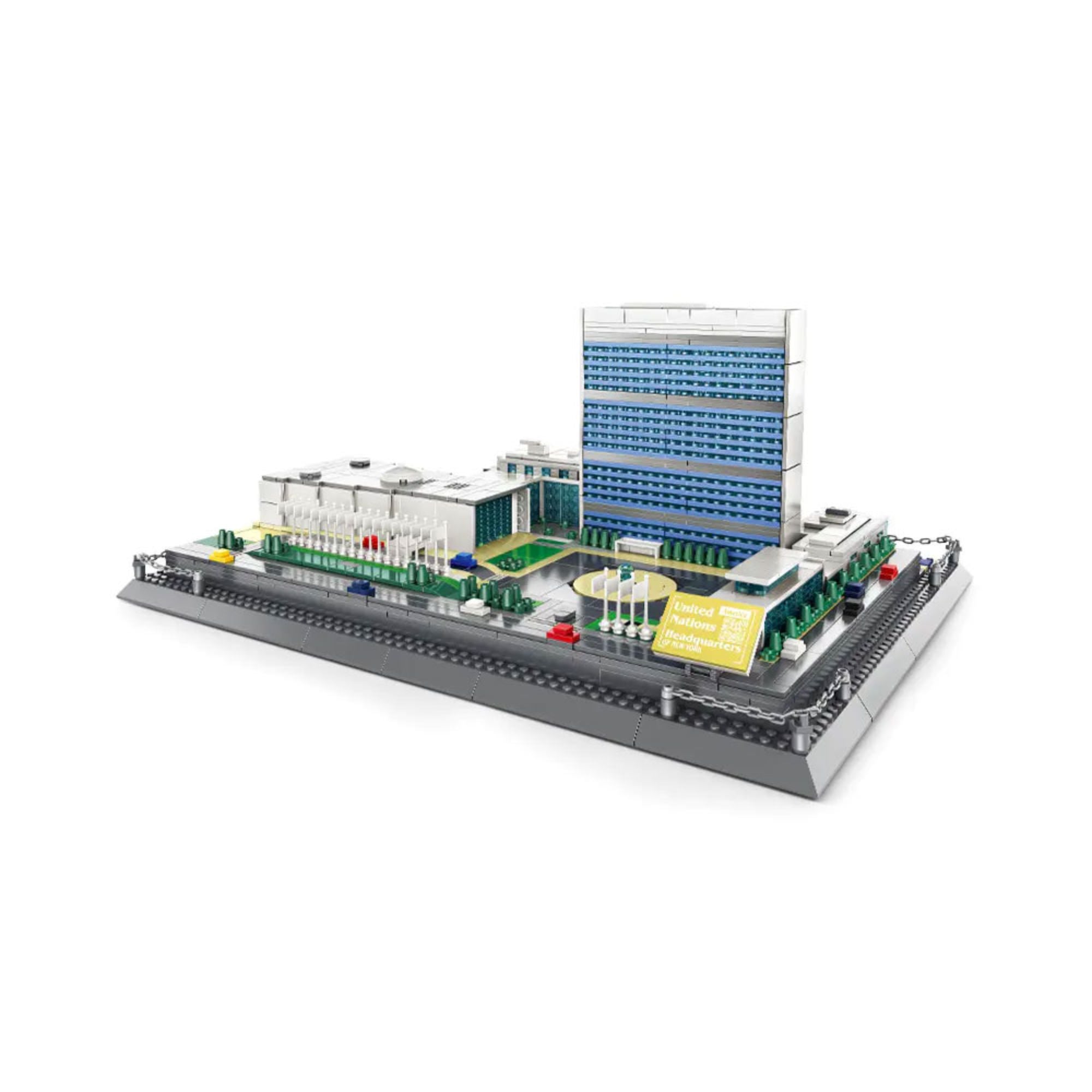 Architecture The United Nations Headquarters New York Brick Set