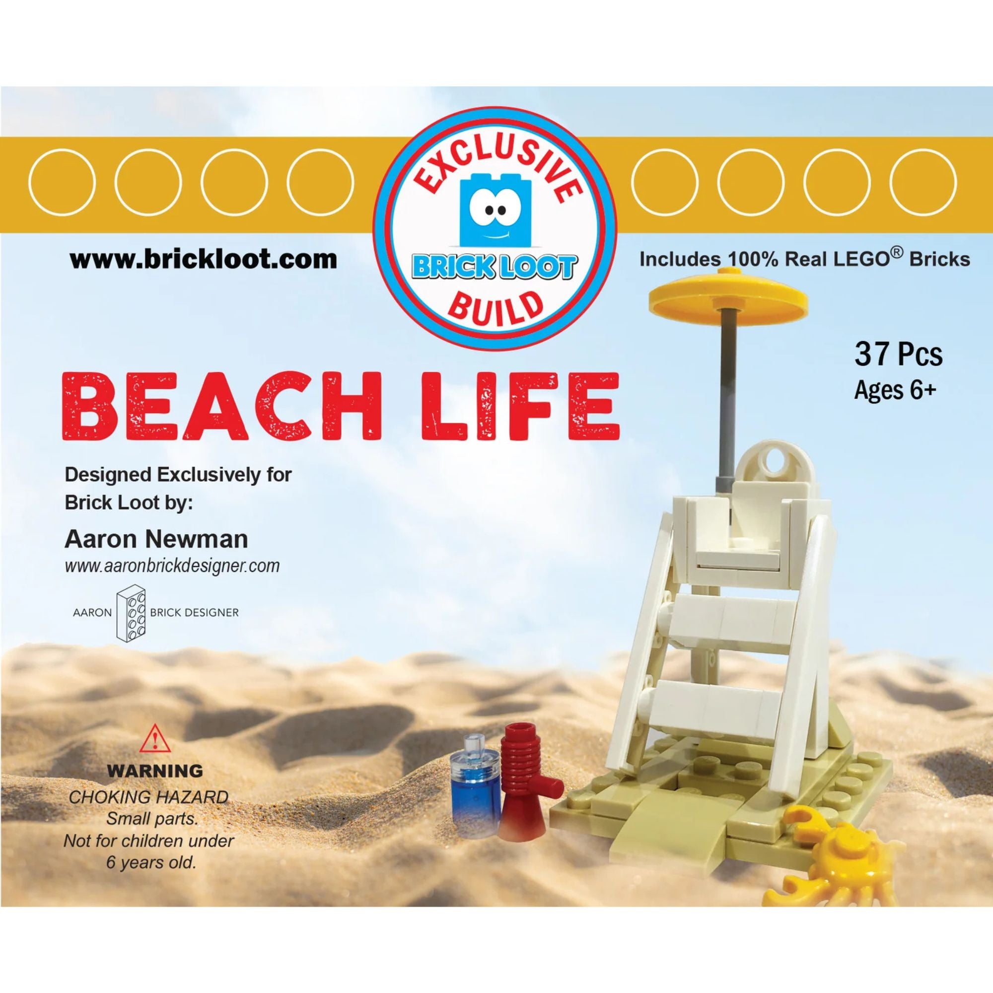 Exclusive Brick Loot Build Beach Life  – 100% LEGO Bricks