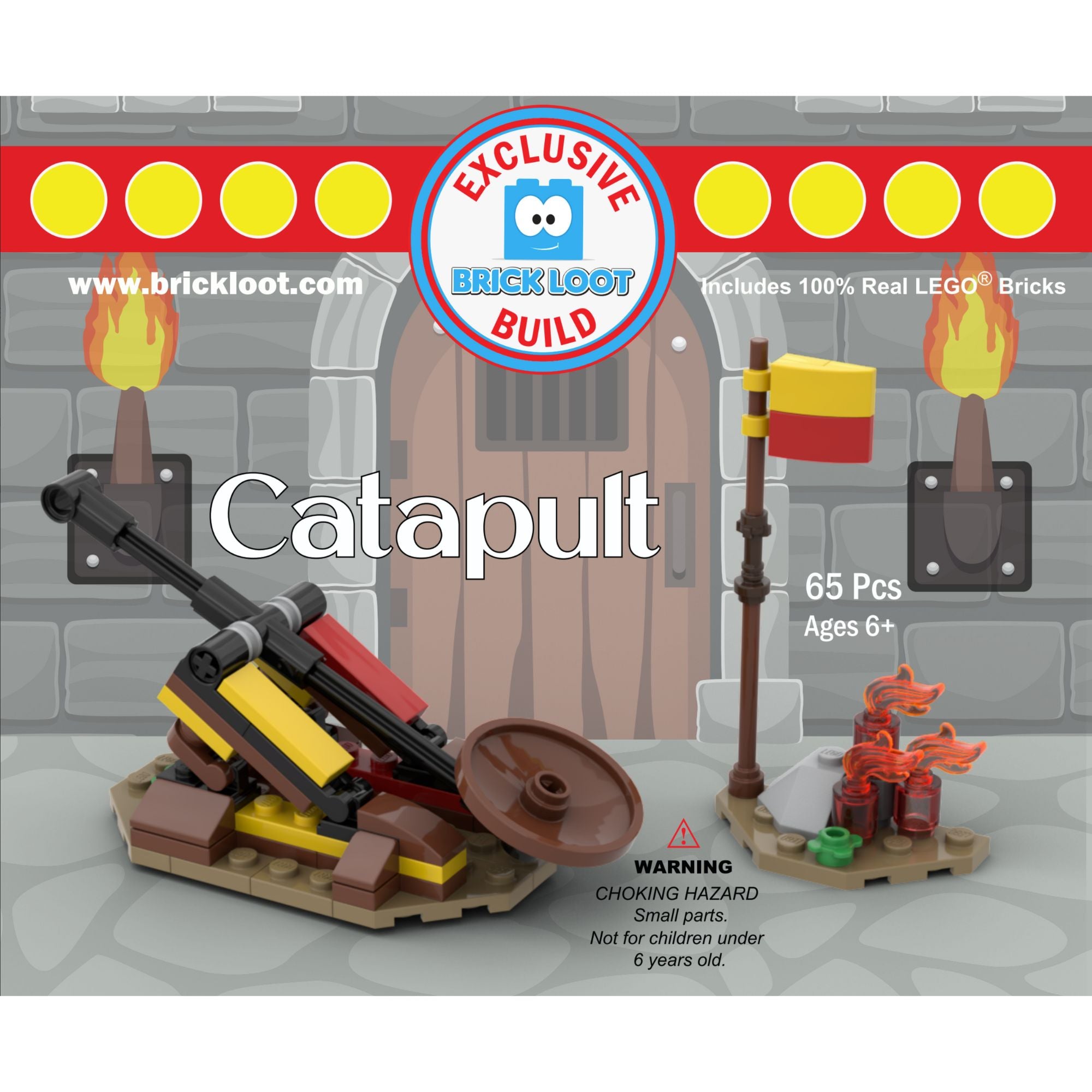 Exclusive Brick Loot Build Catapult – 100% LEGO Bricks