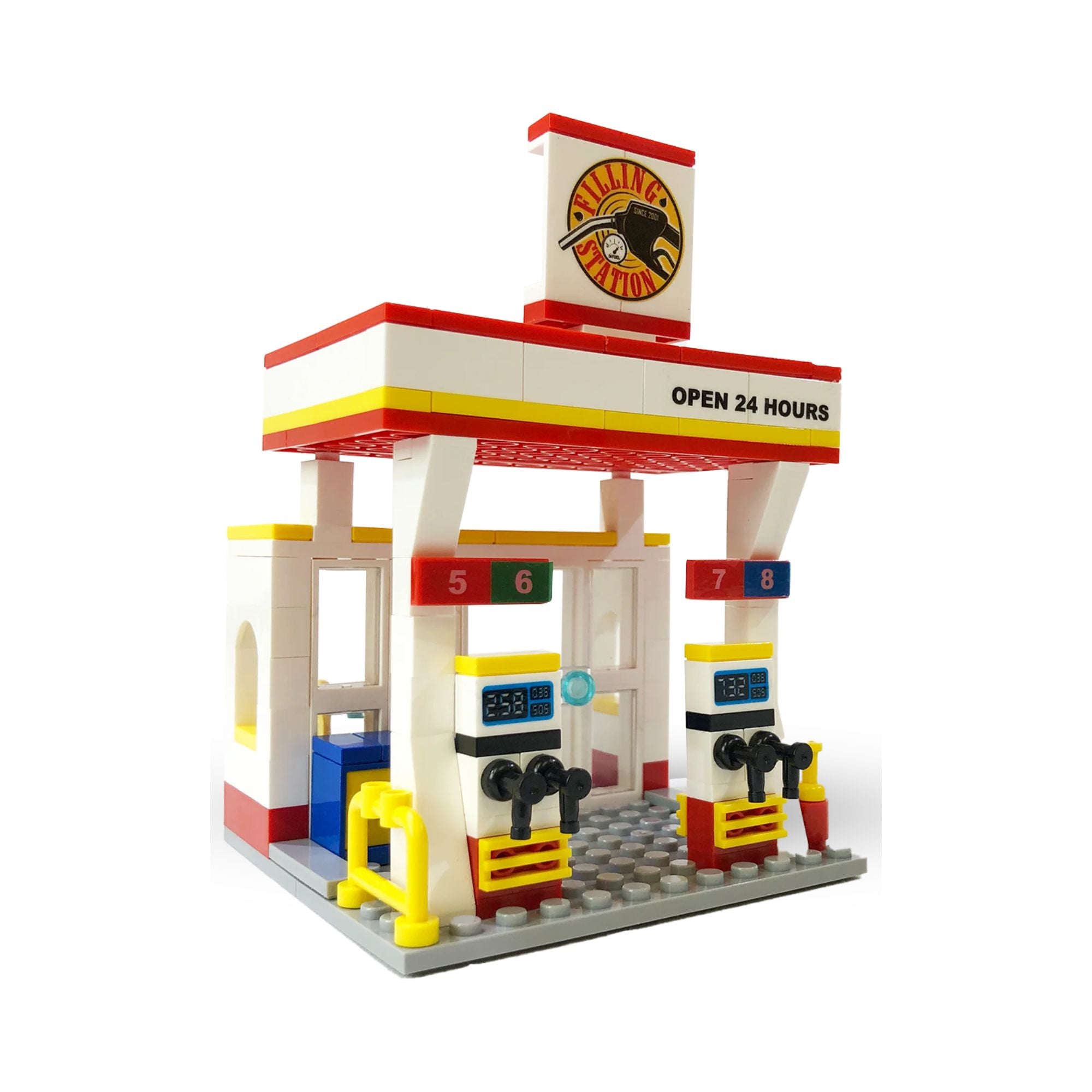 Mini City - Brick City Gas Station Brick Set