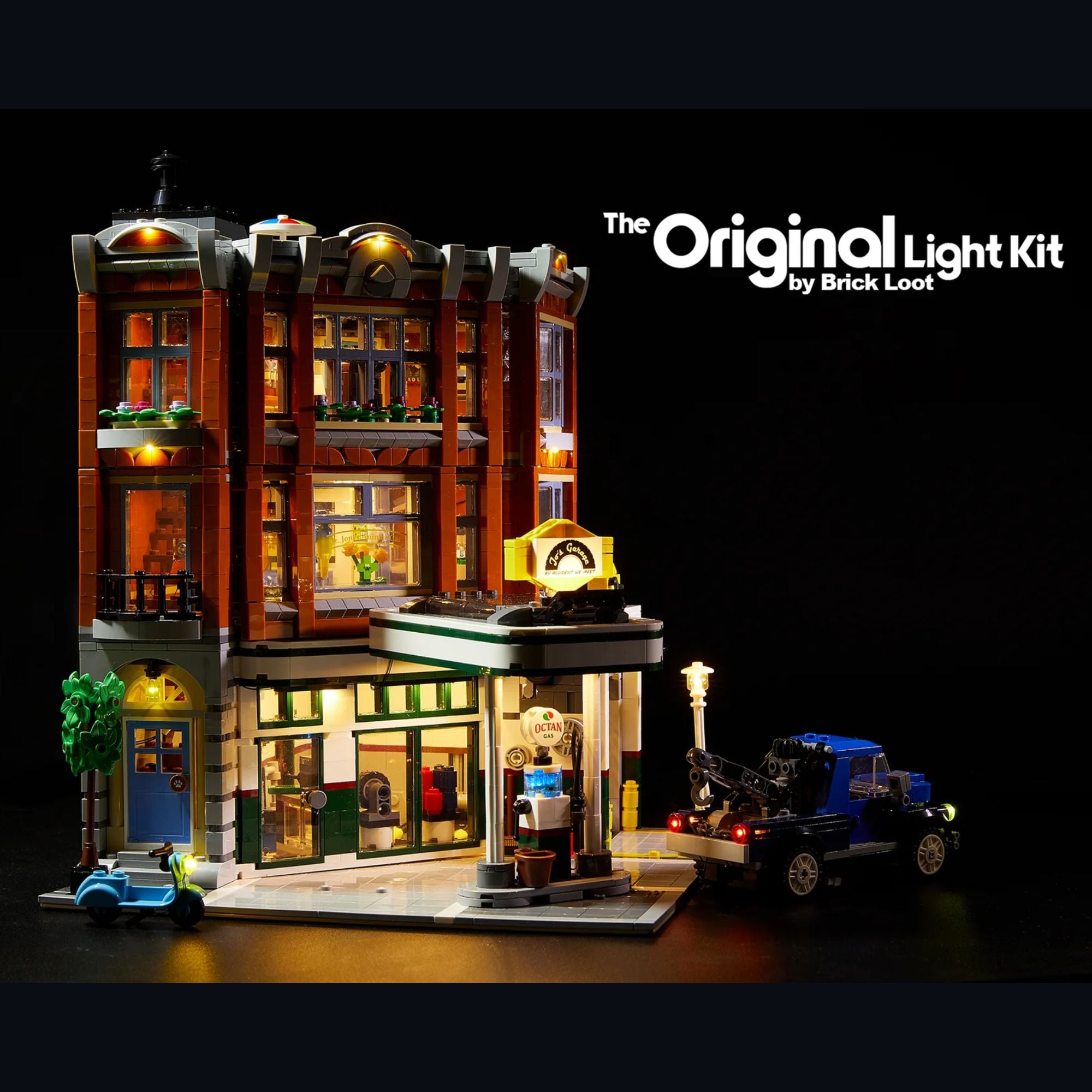 LED Lighting Kit for LEGO Corner Garage (10264)