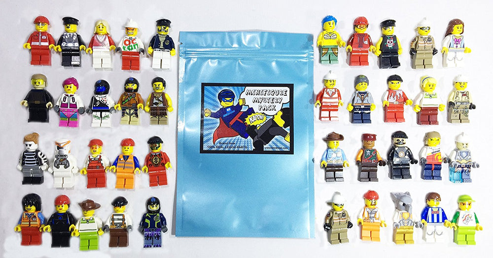 10 NEW LEGO MINIFIG RANDOM LOT mystery figure minifigure city town space  female