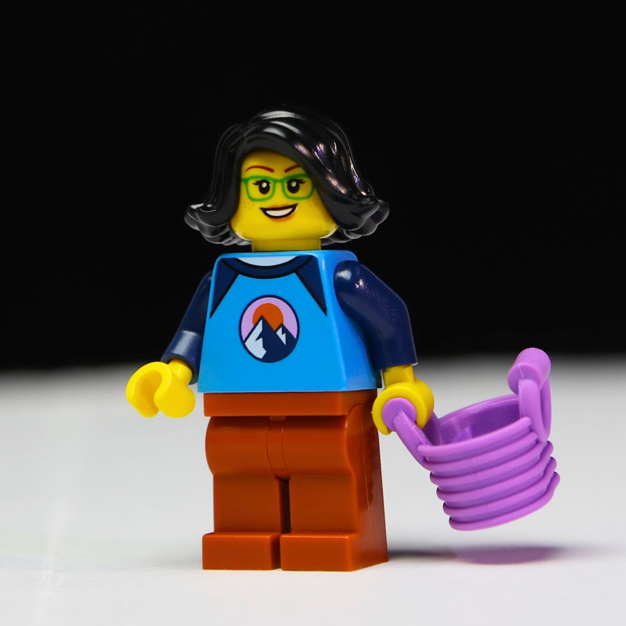 Lena the Grocery Shopper - Custom Built 100% LEGO Minifigure