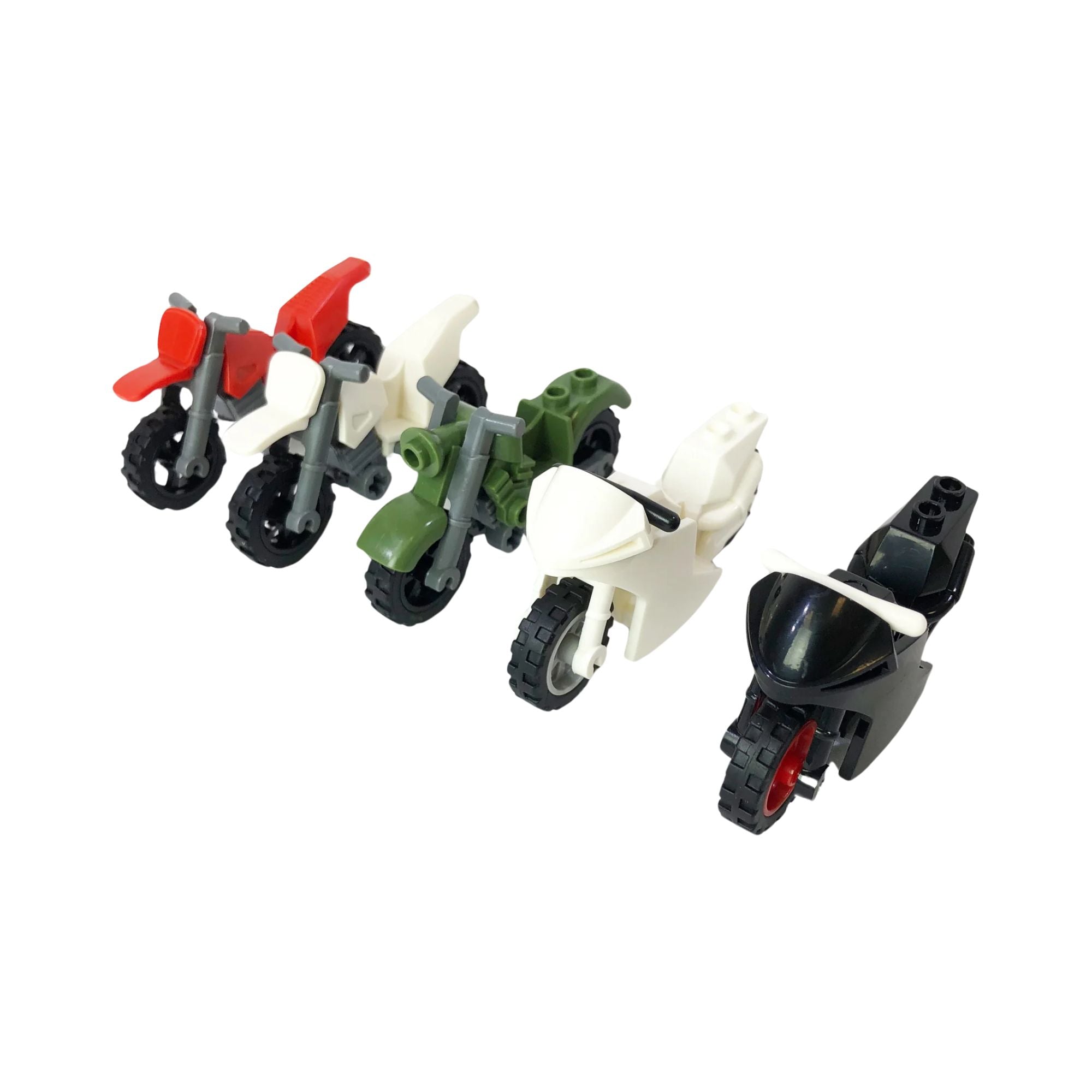 Motorcycle Bikes for your Minifigures (5 Different Styles)