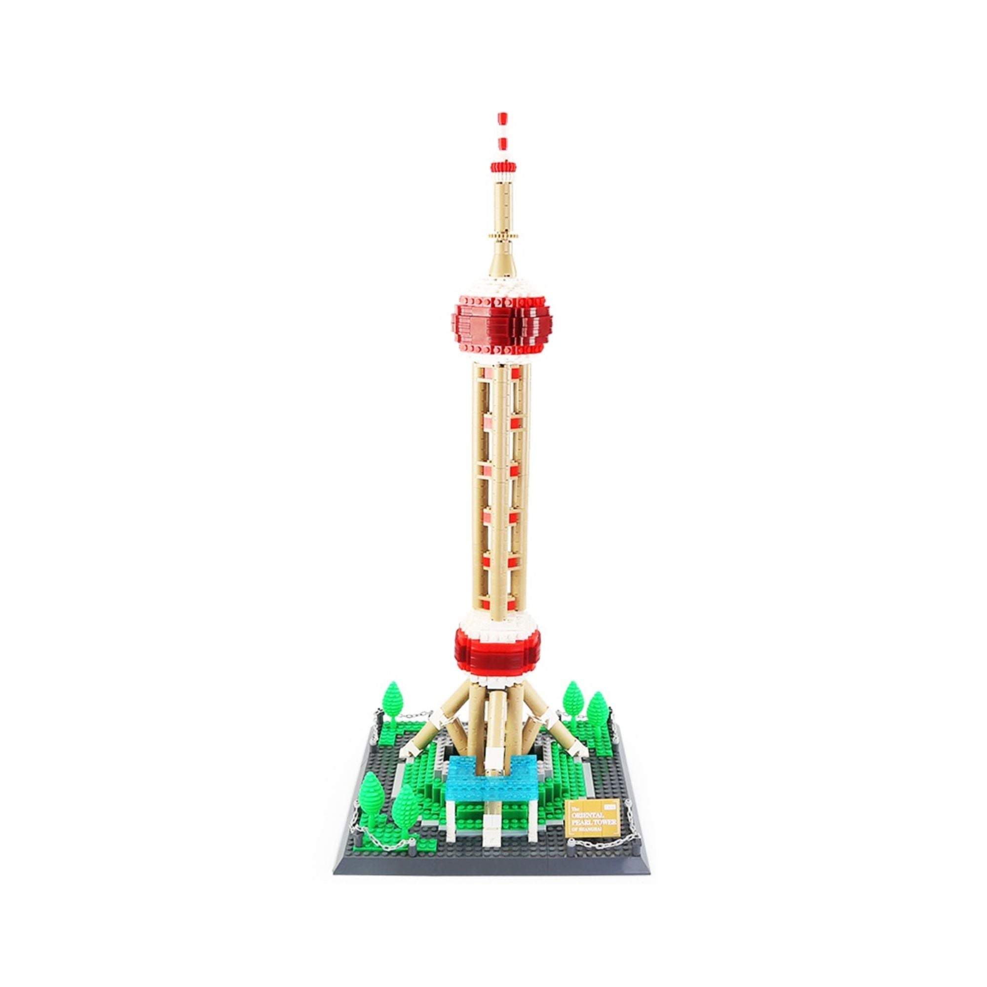 Architecture The Oriental Pearl Tower of Shanghai Brick Set