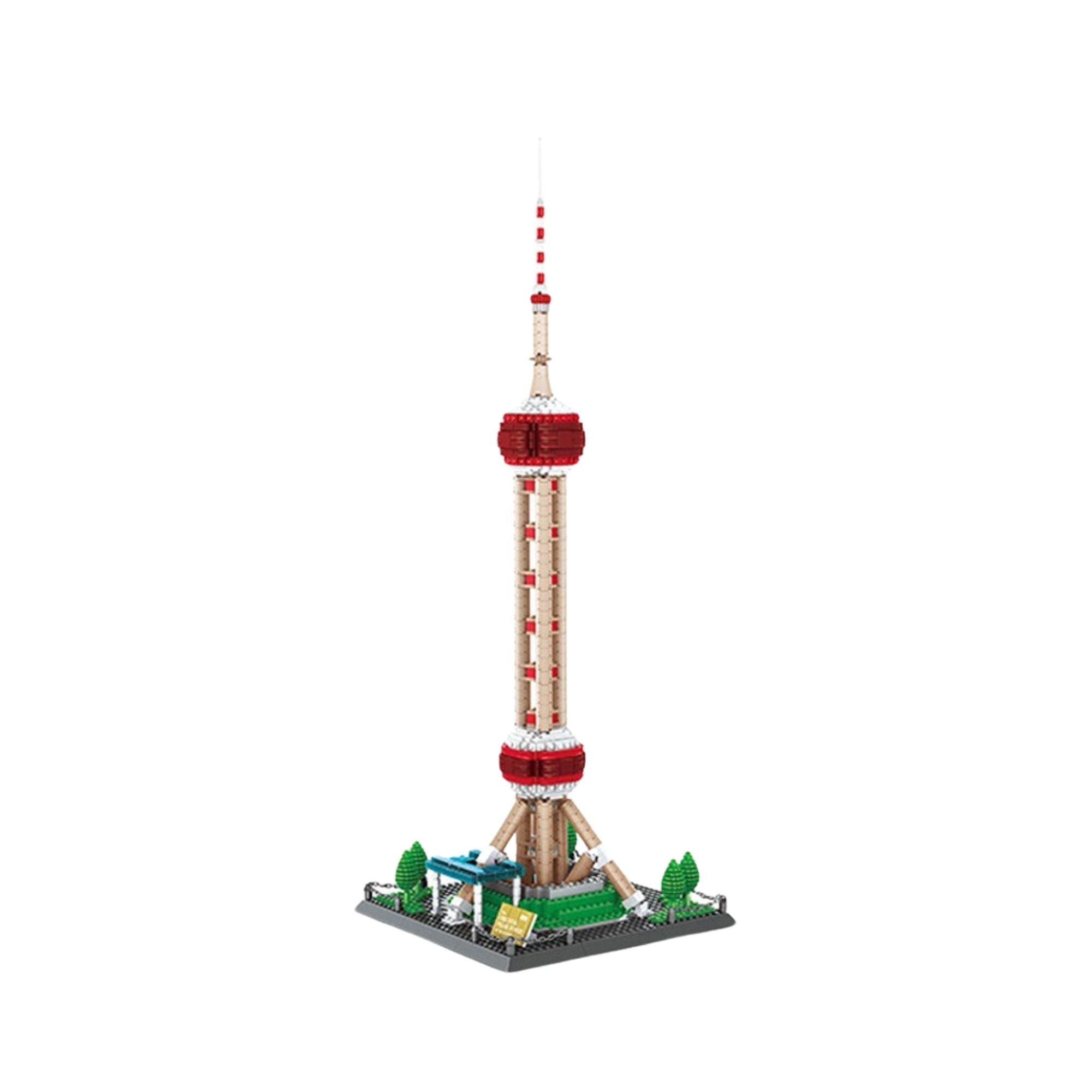 Architecture The Oriental Pearl Tower of Shanghai Brick Set