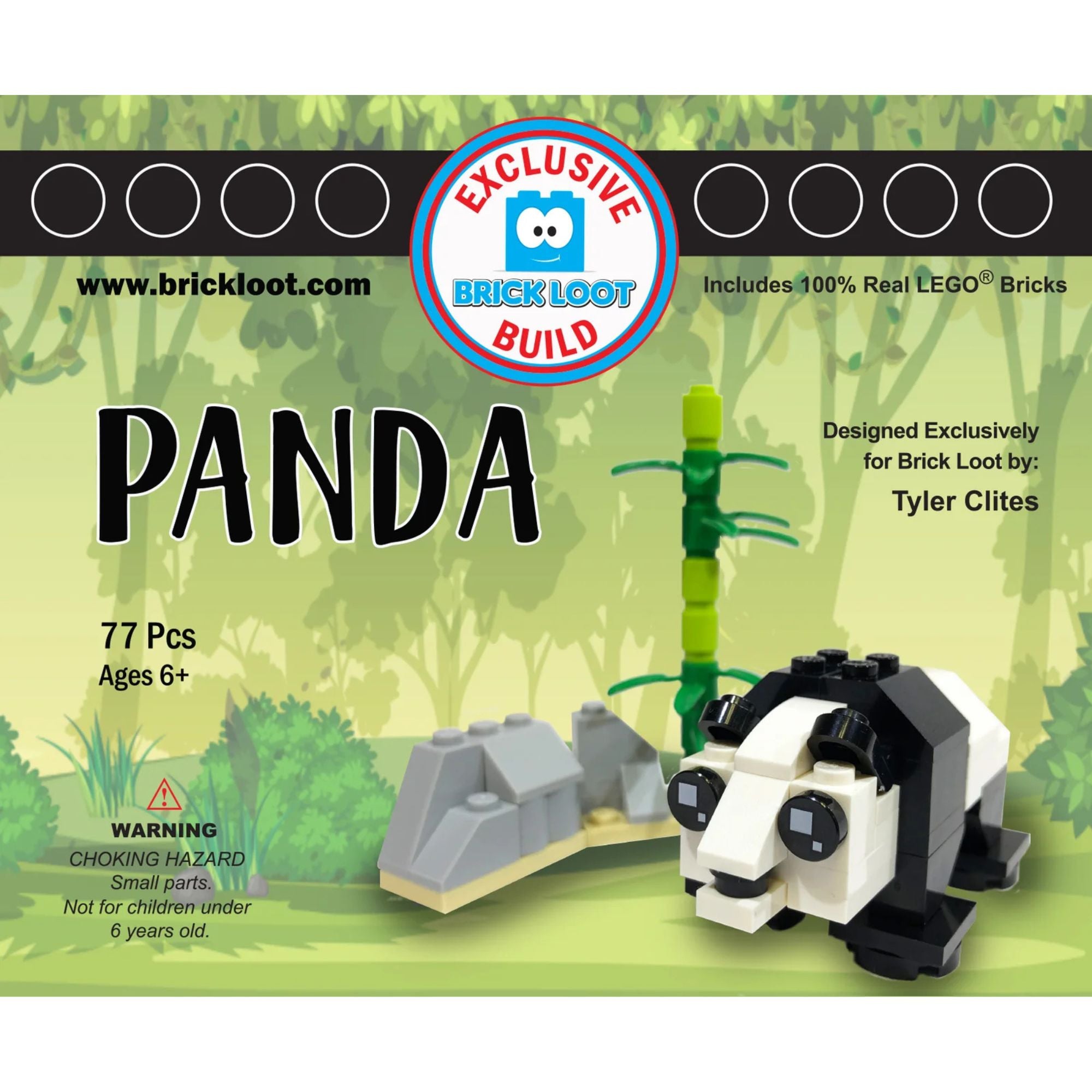 Exclusive Brick Loot Build Panda – 100% LEGO Bricks