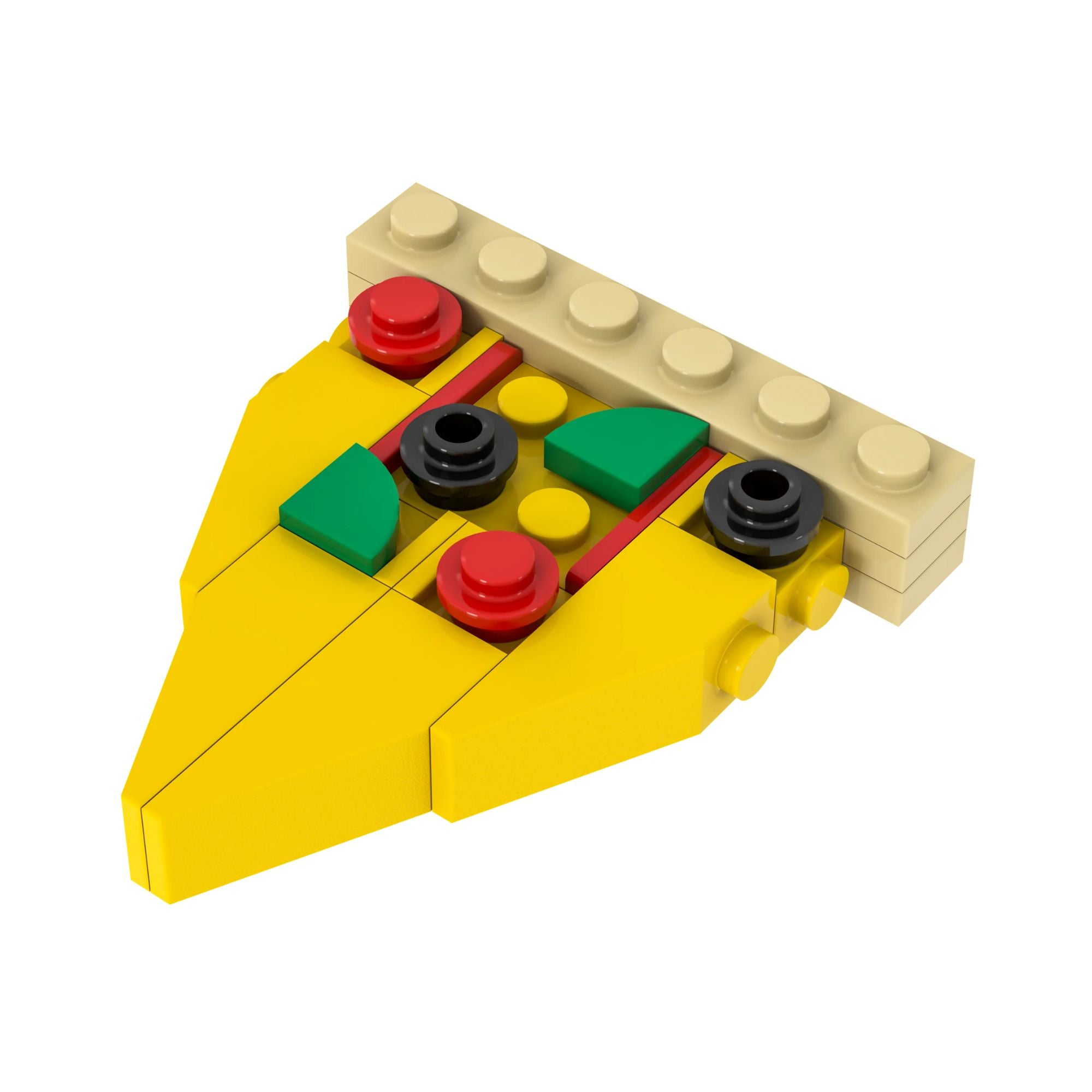 Exclusive Brick Loot Build Pizza Slice – 100% LEGO Bricks