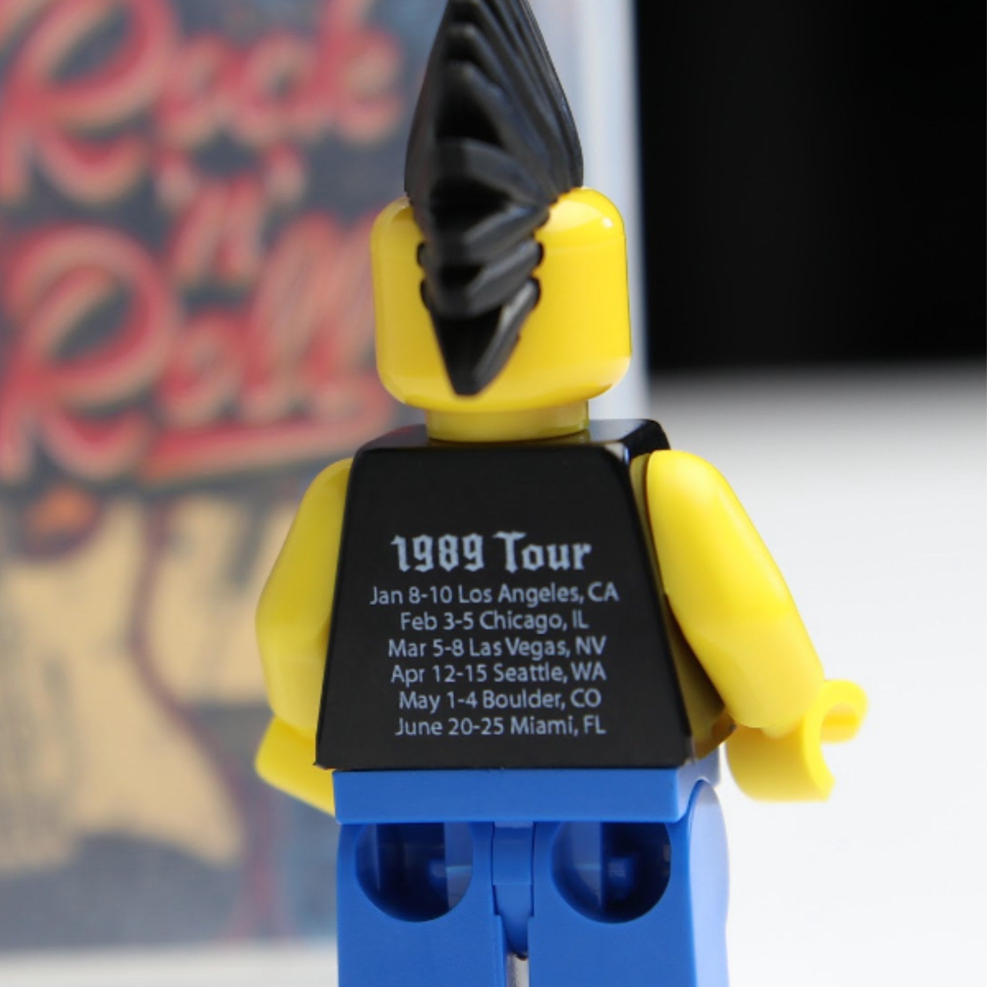 Axel Hawk- Rocker Custom Printed Minifigure