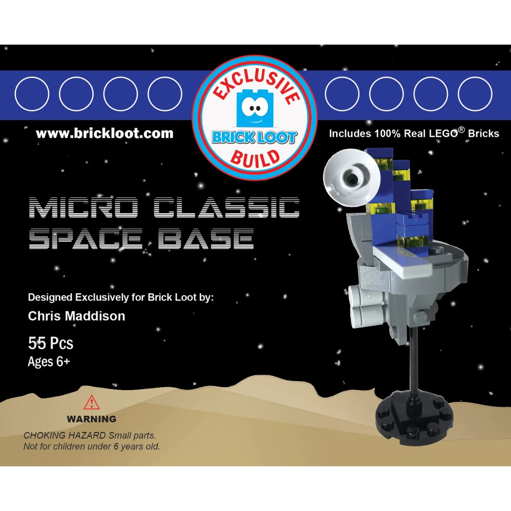 Exclusive Brick Loot Build Micro Classic Space - 100% LEGO