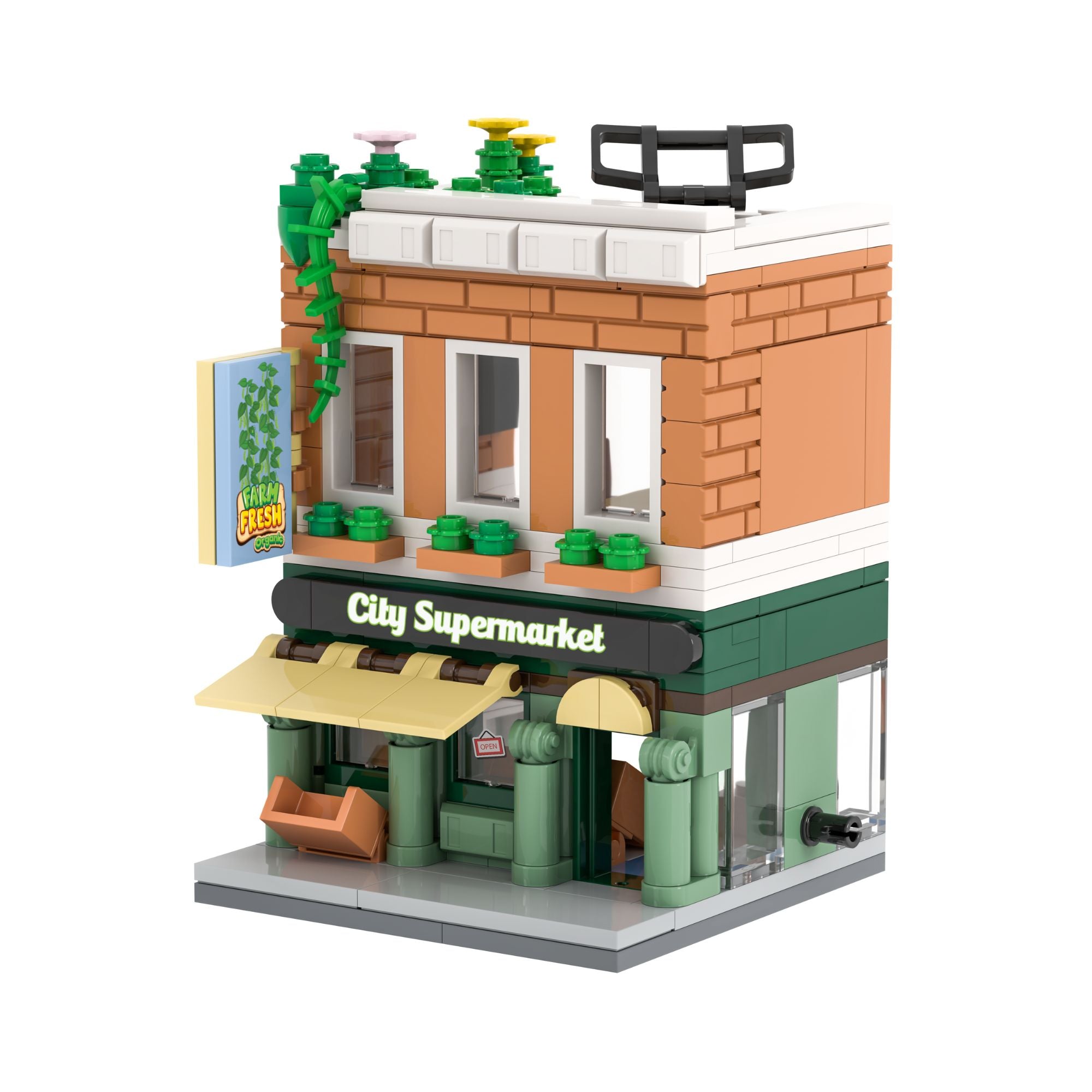 Mini City - Grocery Store Brick Set