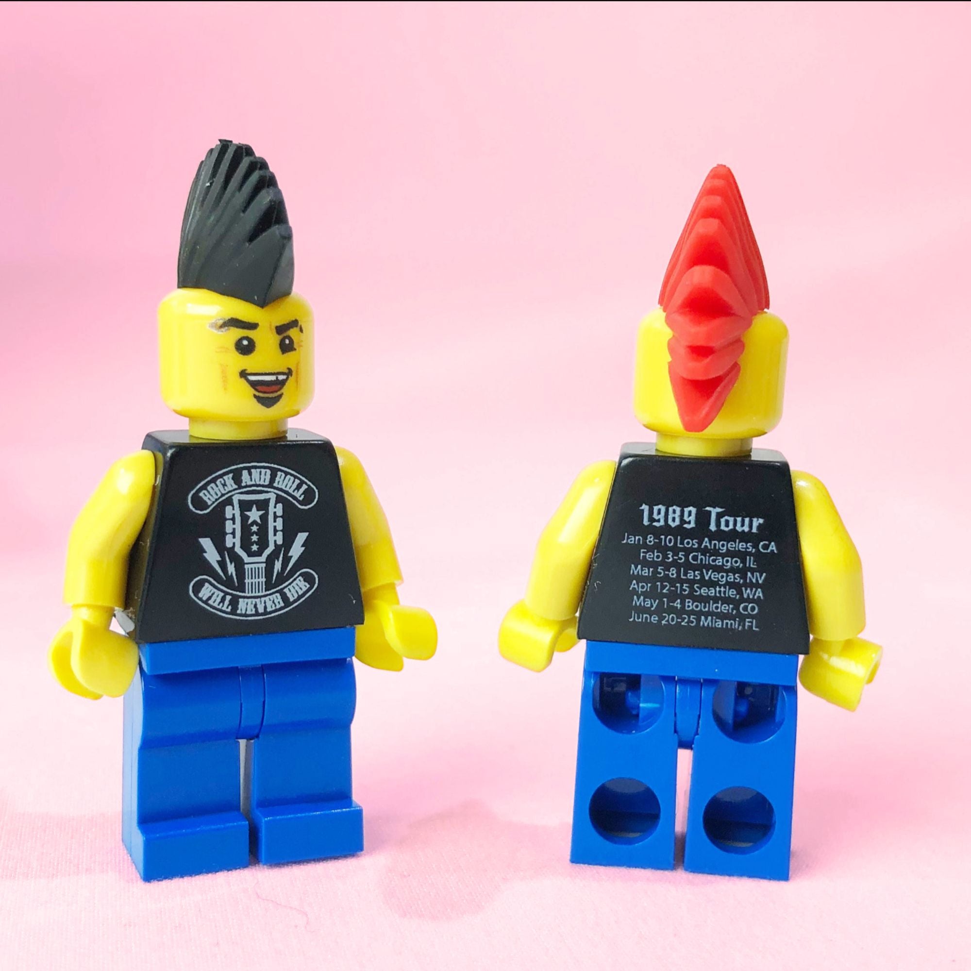 Axel Hawk- Rocker Custom Printed Minifigure