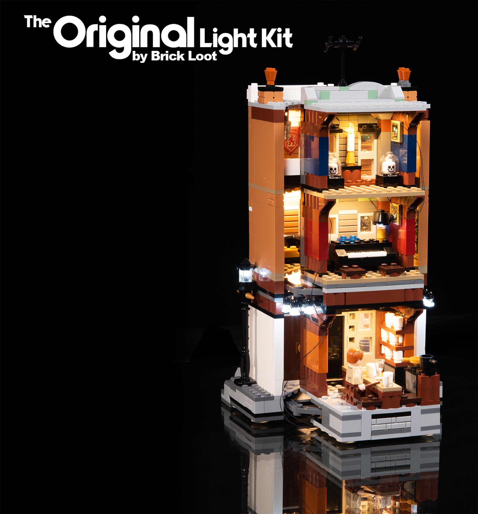 LED Lighting kit for LEGO Harry Potter 12 Grimmauld Place 76408