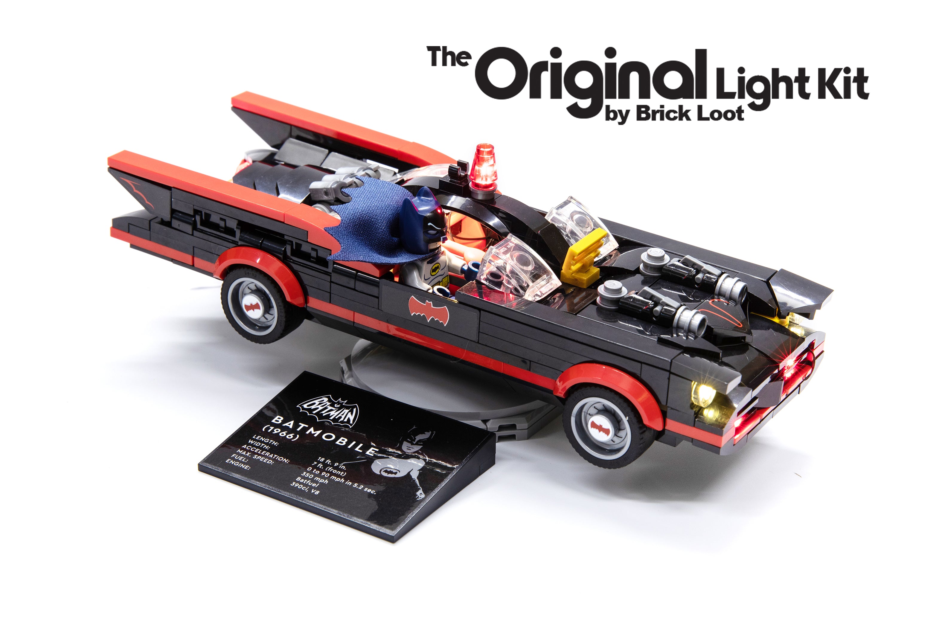 LED Lighting Kit for LEGO Batman Classic TV Series Batmobile