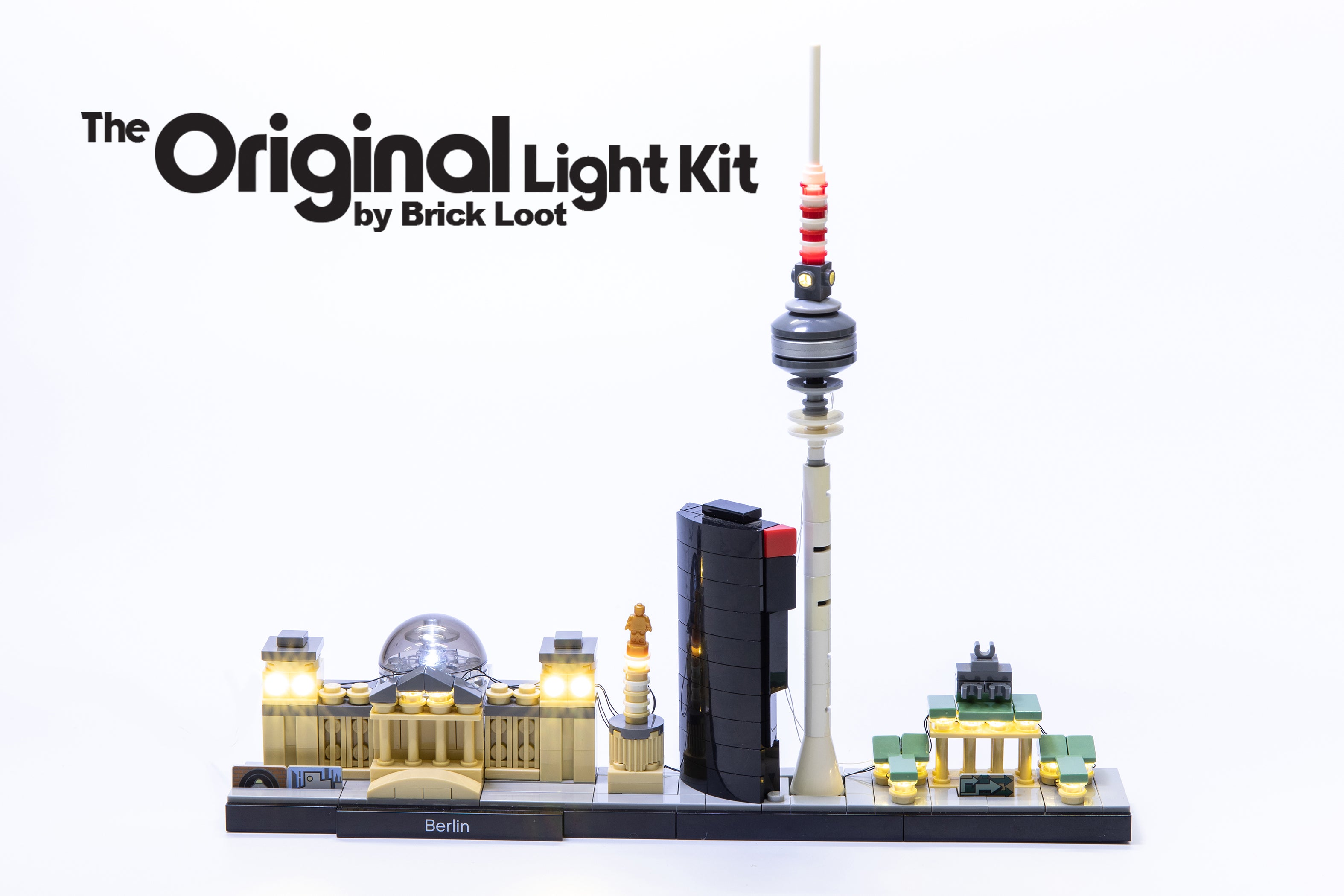 LED Lighting Kit for LEGO Architecture Berlin Skyline set 21027