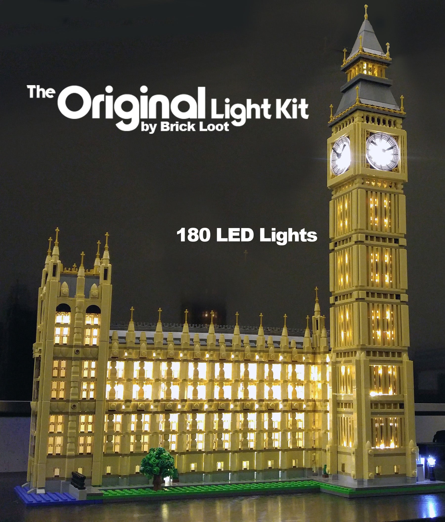 Big Ben Lighting Kit for set 10253 by Brick Loot (shin-