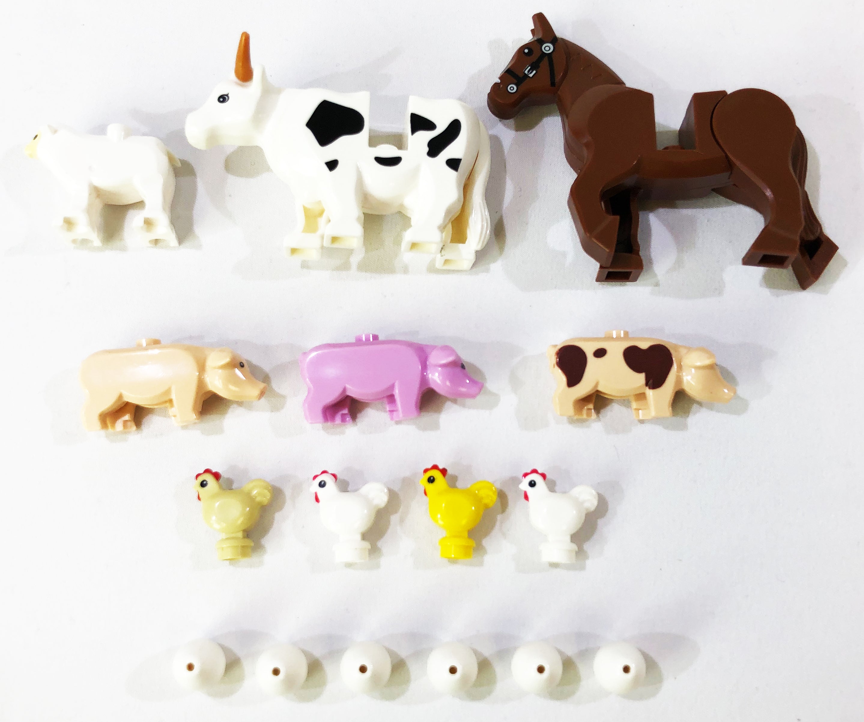 Farm Animal Accessory Pack Major Brand Brick Compatible