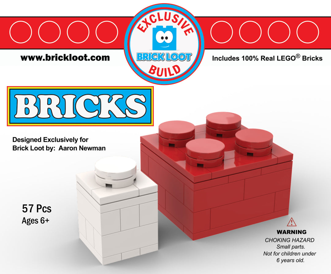 Lego Storage Brick Box 4 - Red
