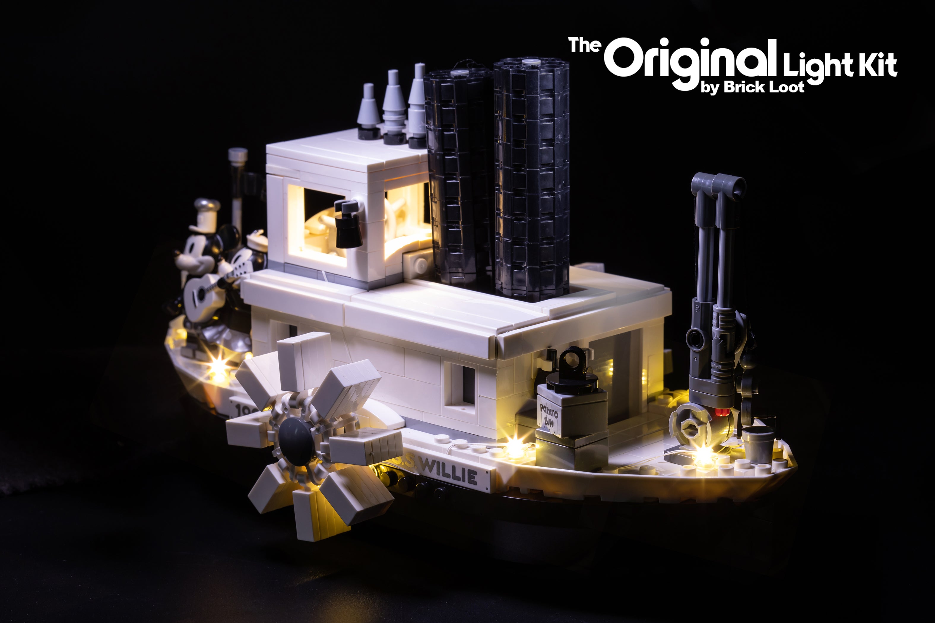 Lego steamboat willie online light kit