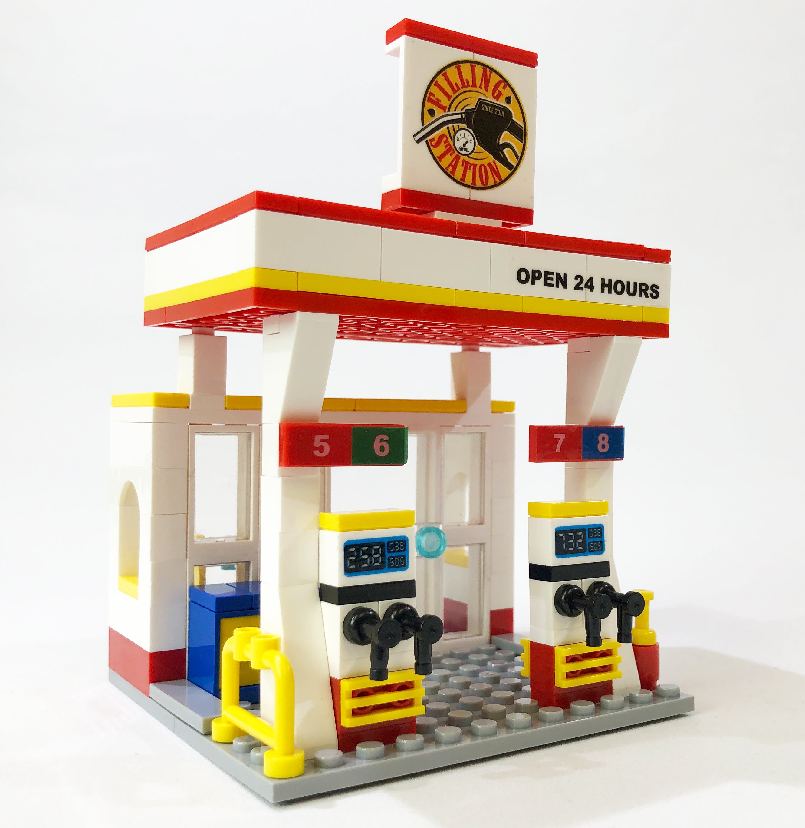 Mini City - Brick City Gas Station Brick Set