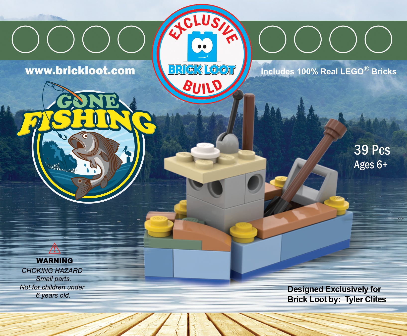 Exclusive Brick Loot Build Gone Fishing – 100% LEGO Bricks