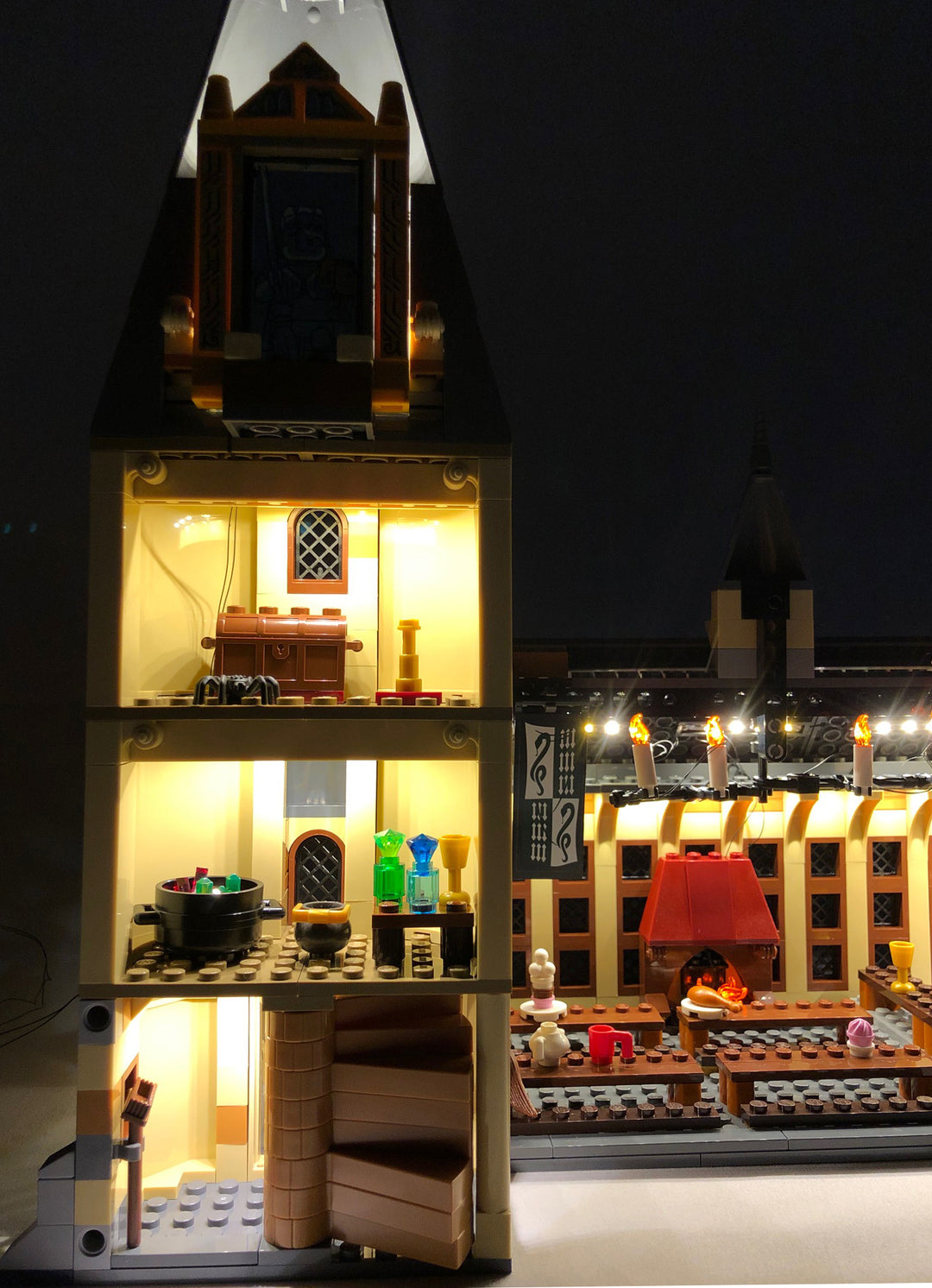 Licht Set Für LEGOs Harry Potter Hogwarts Great Hall LEGOs 75954  Beleuchtungsset