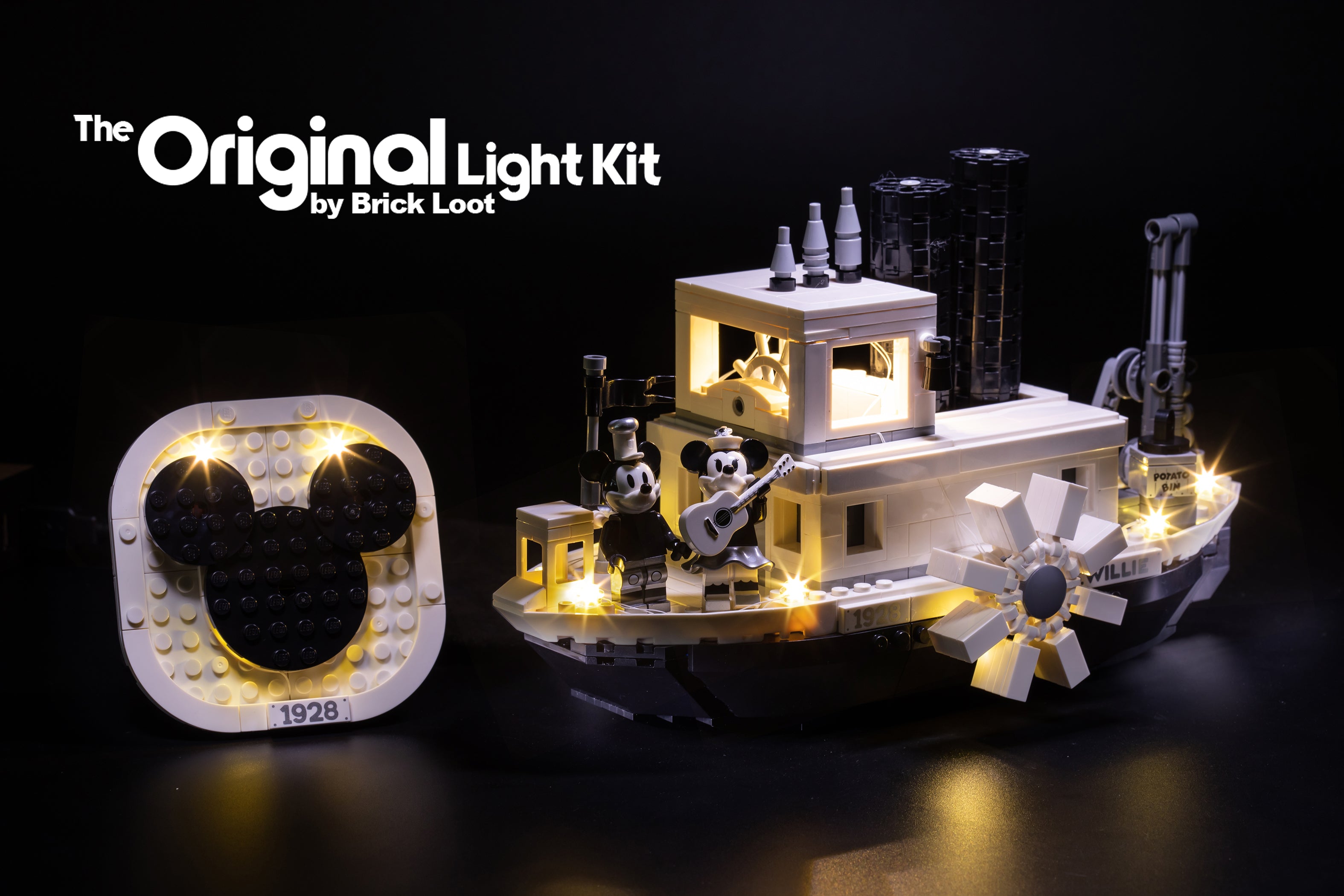 LED Lighting Kit for LEGO Disney Steamboat Willie set 21317