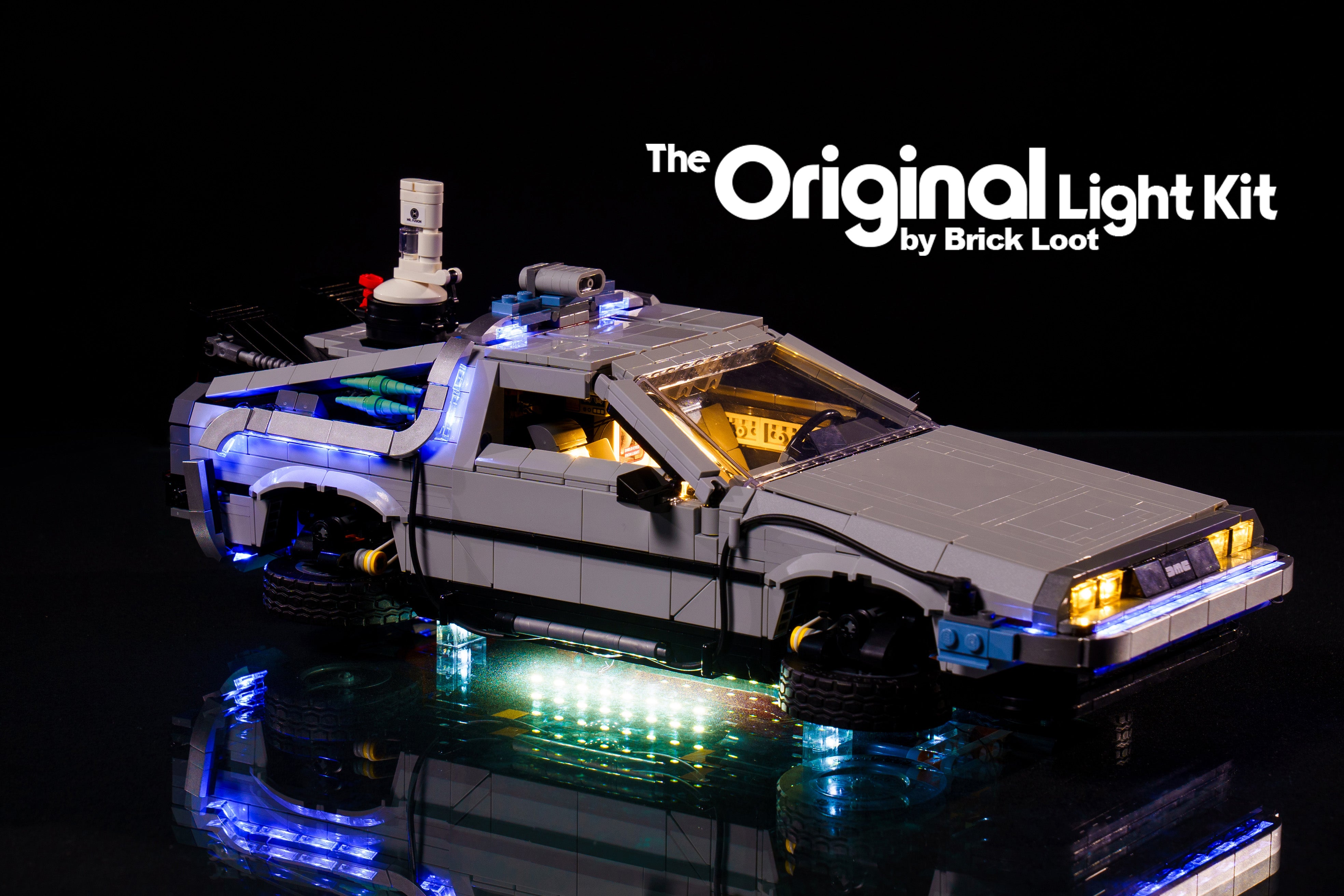 LED Lighting Kit for LEGO Back to the Future Time Machine 10300