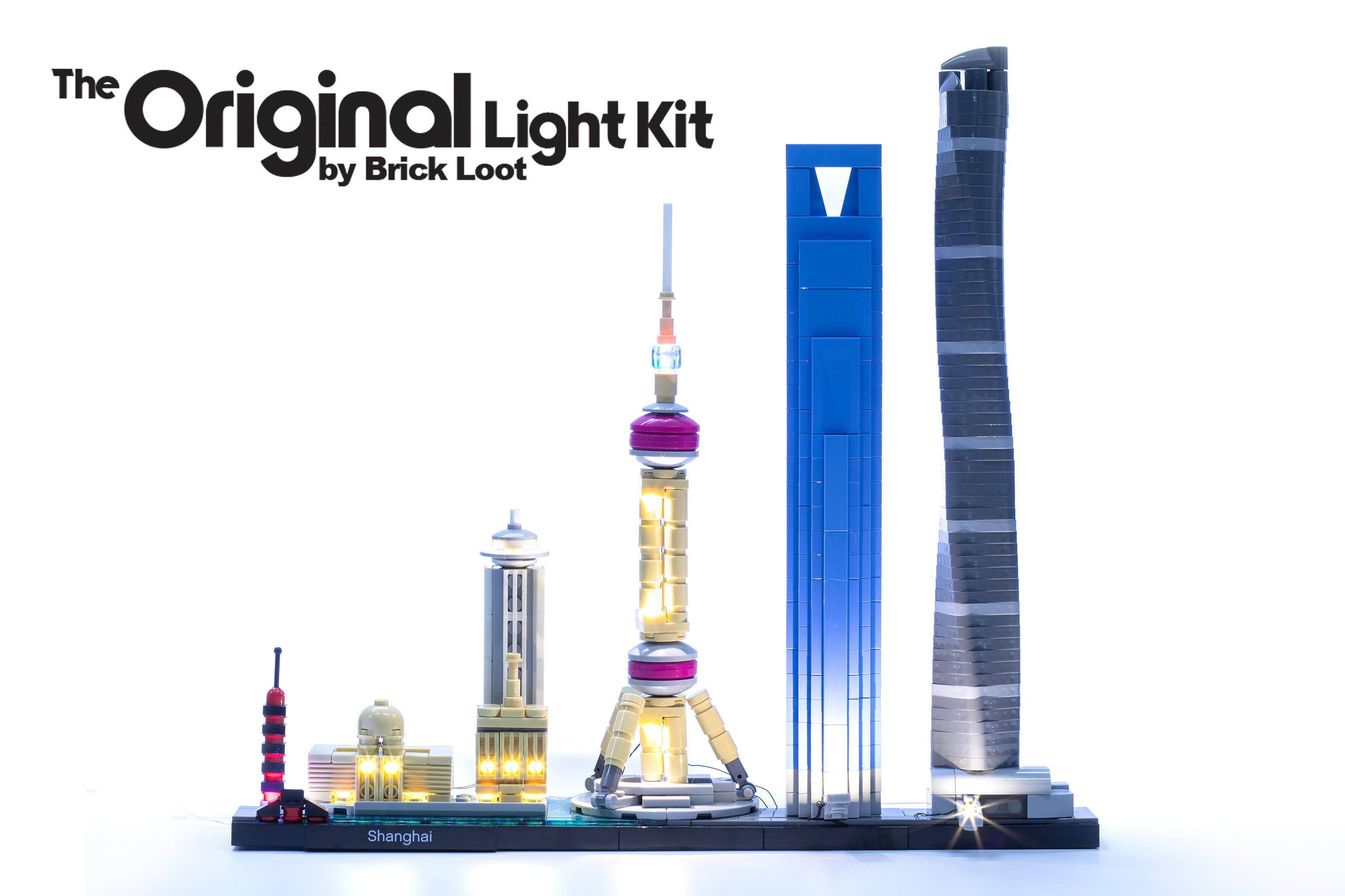 LED Lighting Kit for LEGO Architecture Skyline Shanghai set 21039