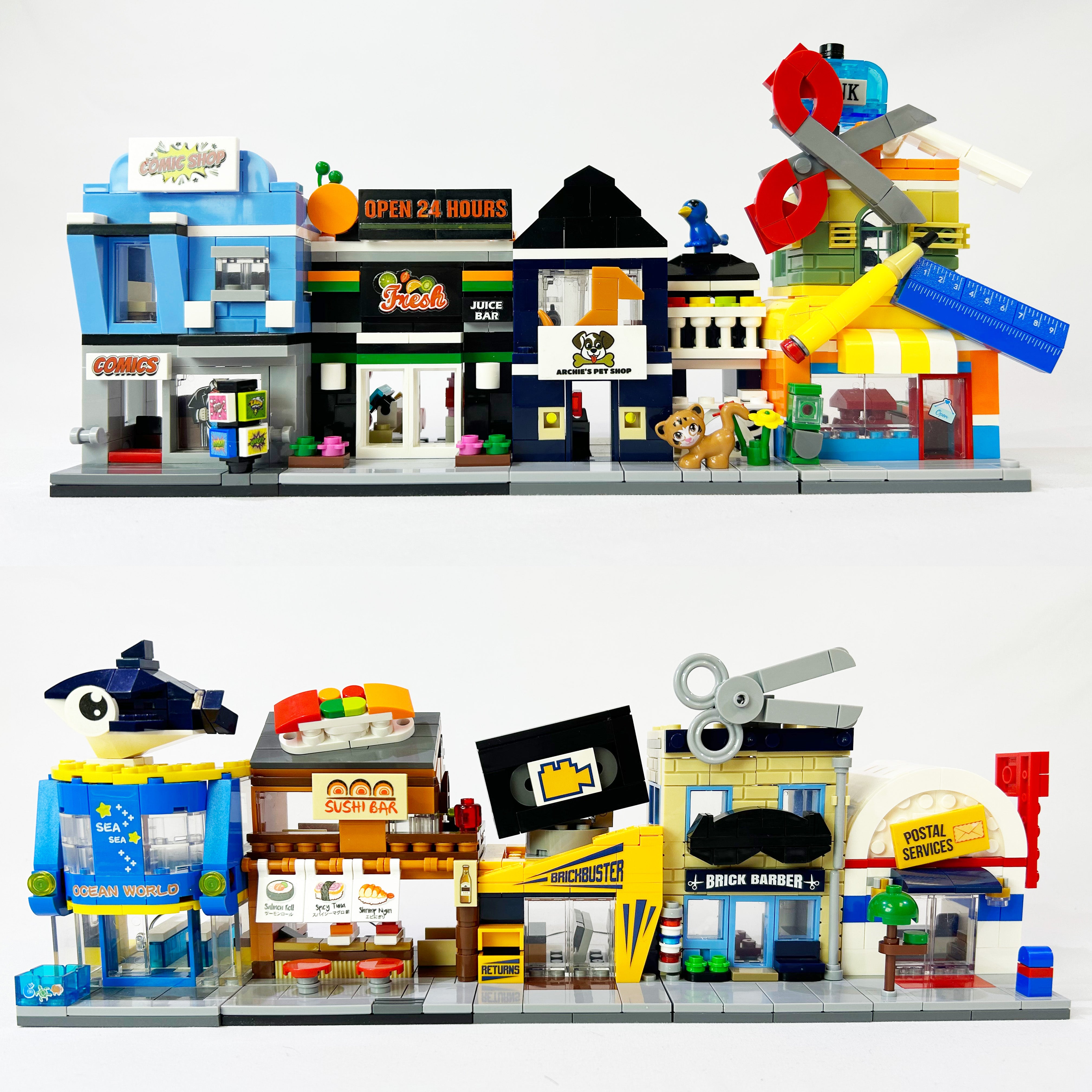 Mini City - Brick City Gas Station Brick Set