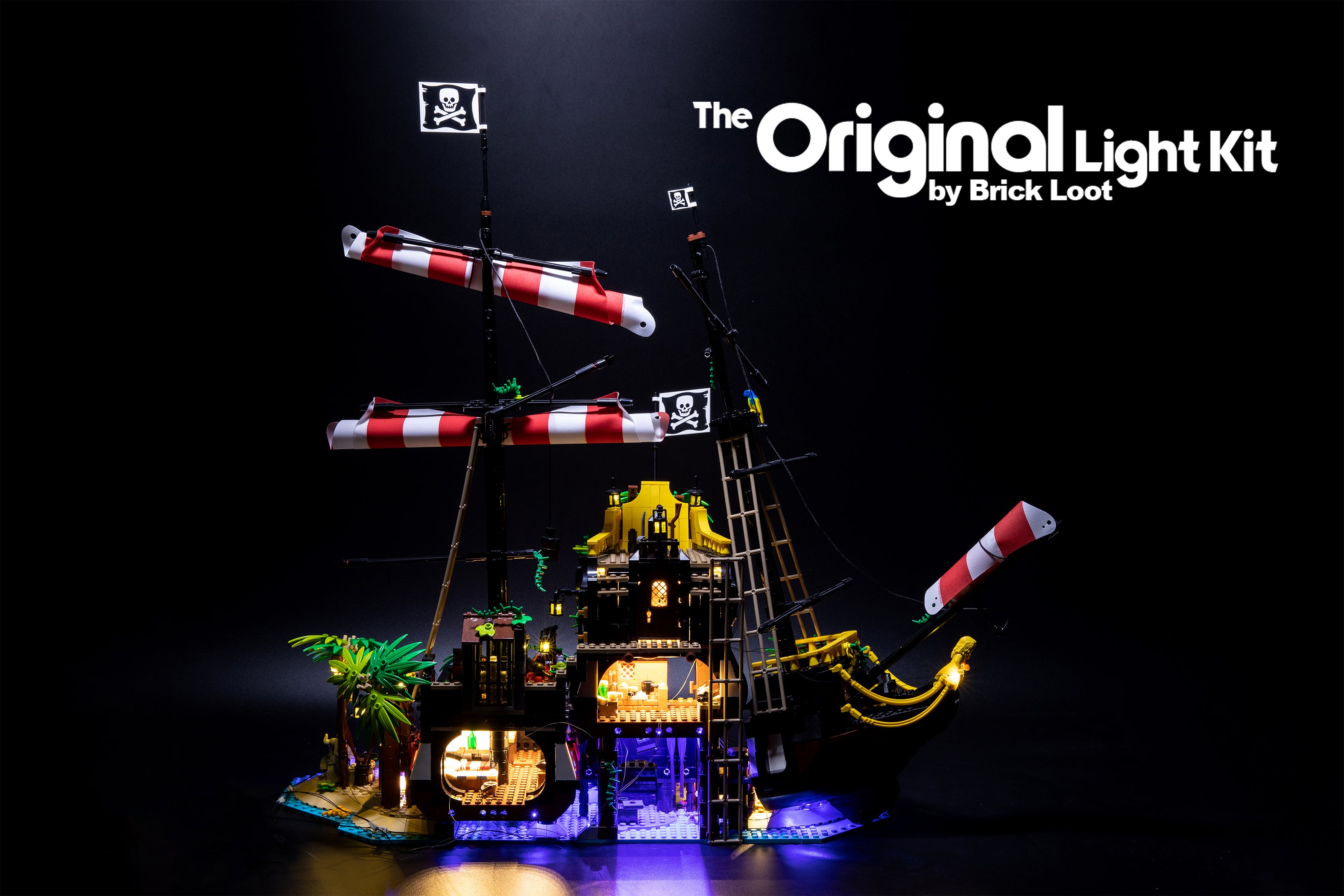 LED Lighting Kit for LEGO Ideas Pirates of Barracuda set 21322