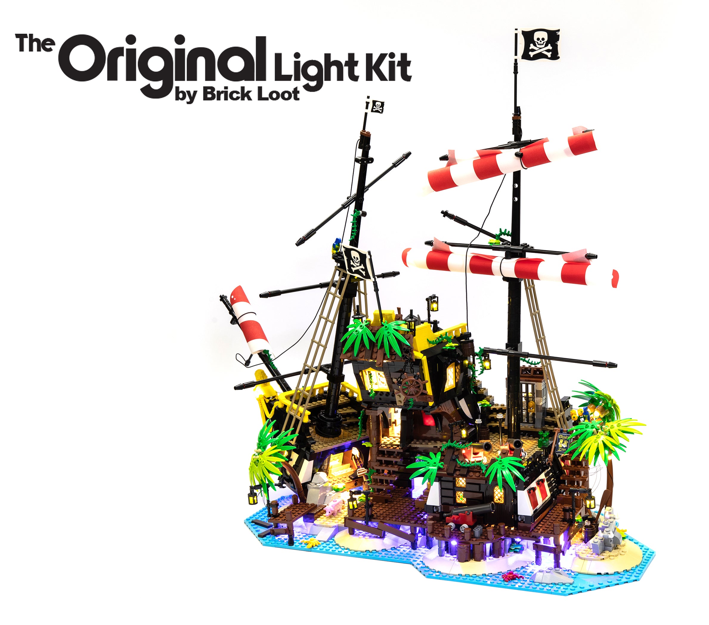 LED Lighting Kit for LEGO Ideas Pirates of Barracuda set 21322