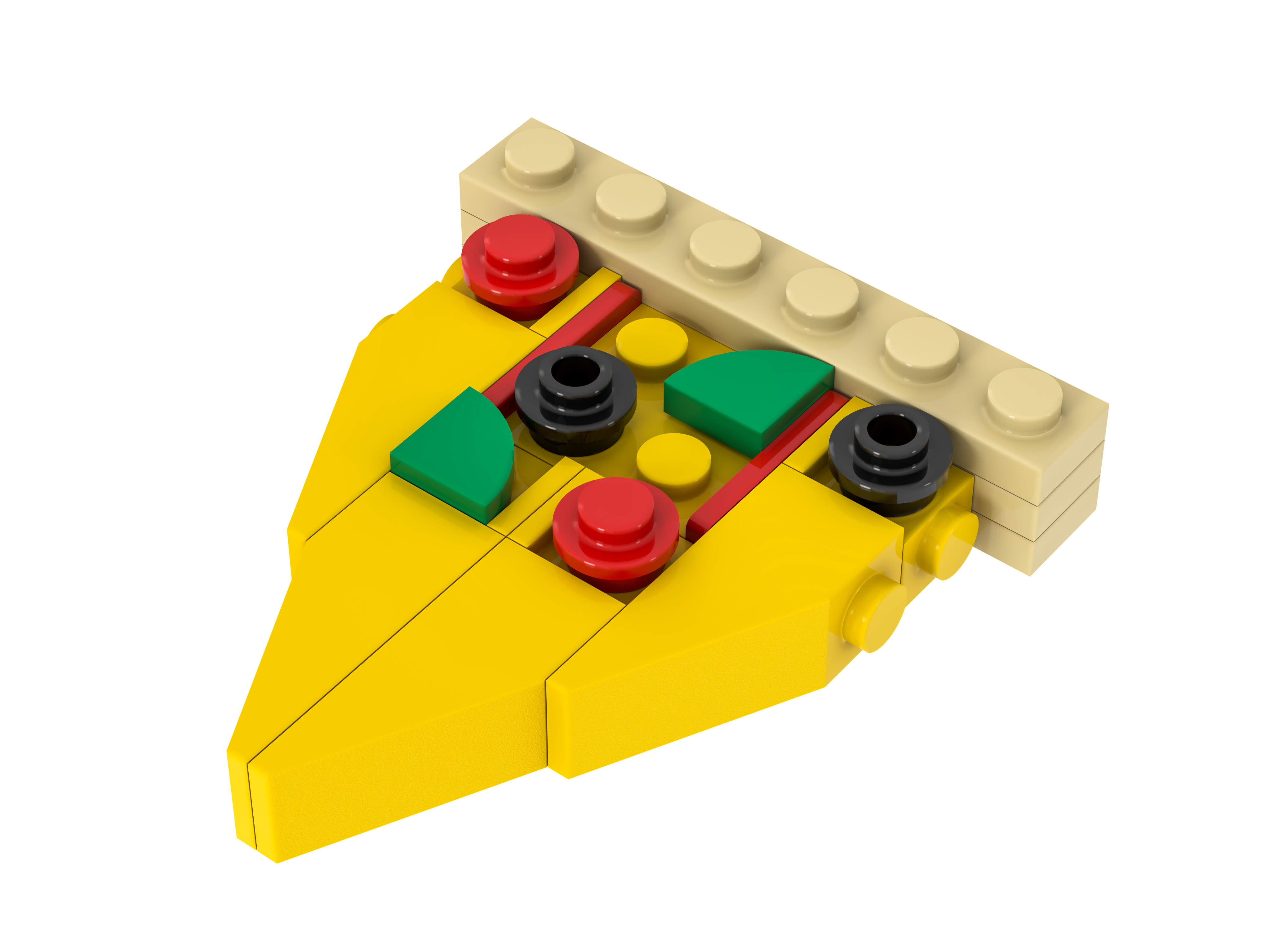 Exclusive Brick Loot Build Pizza Slice – 100% LEGO Bricks