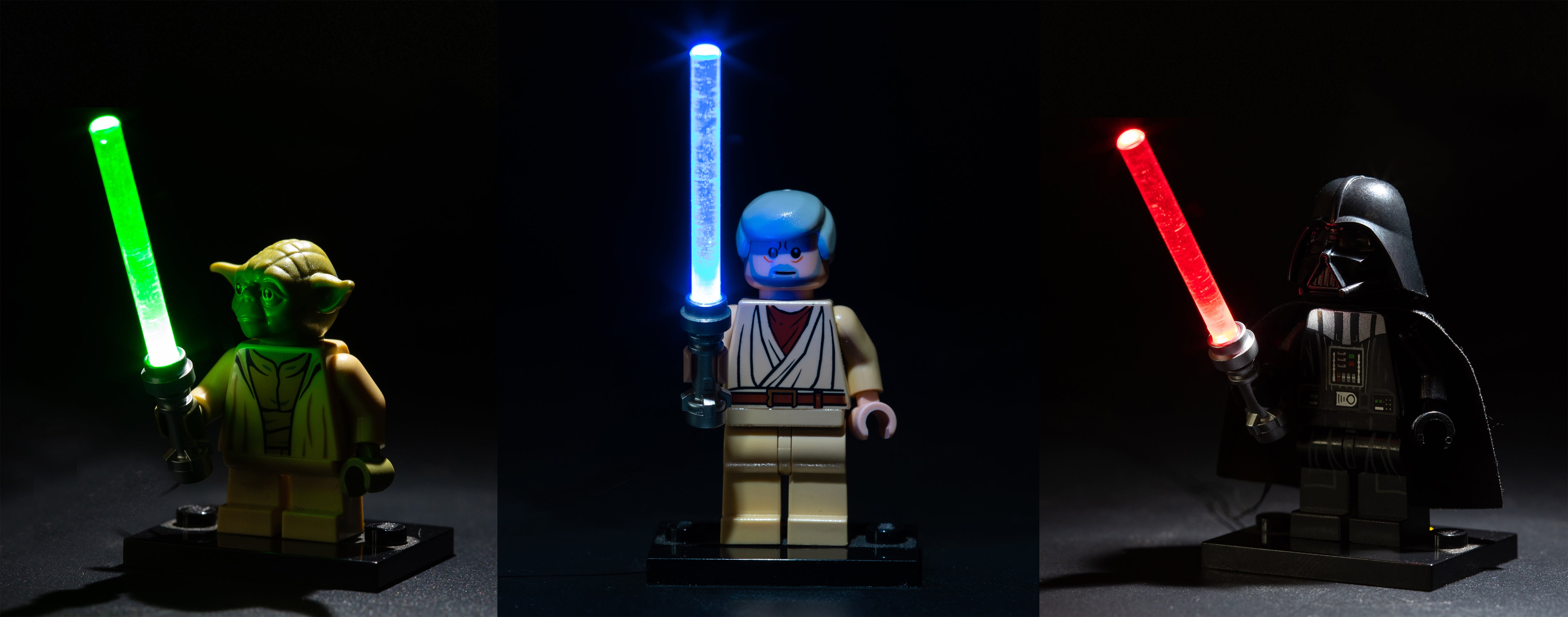 LED Lightsaber Red Blue Green LIGHT LINX works with LEGO