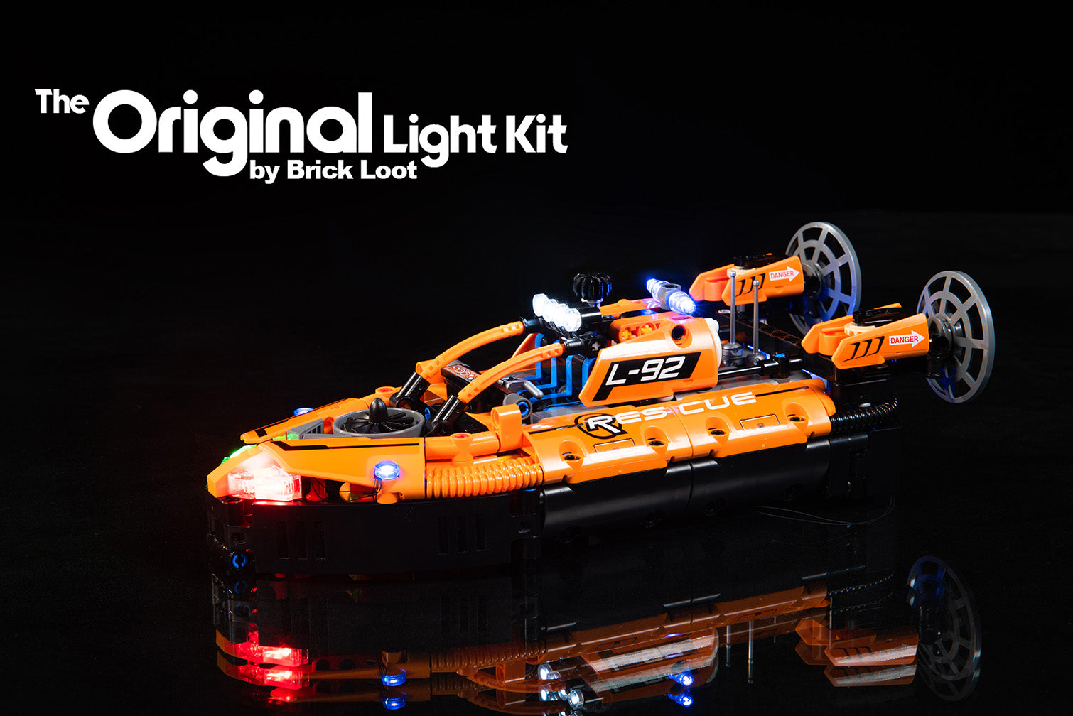 LED Lighting Kit for LEGO Rescue Hovercraft set 42120