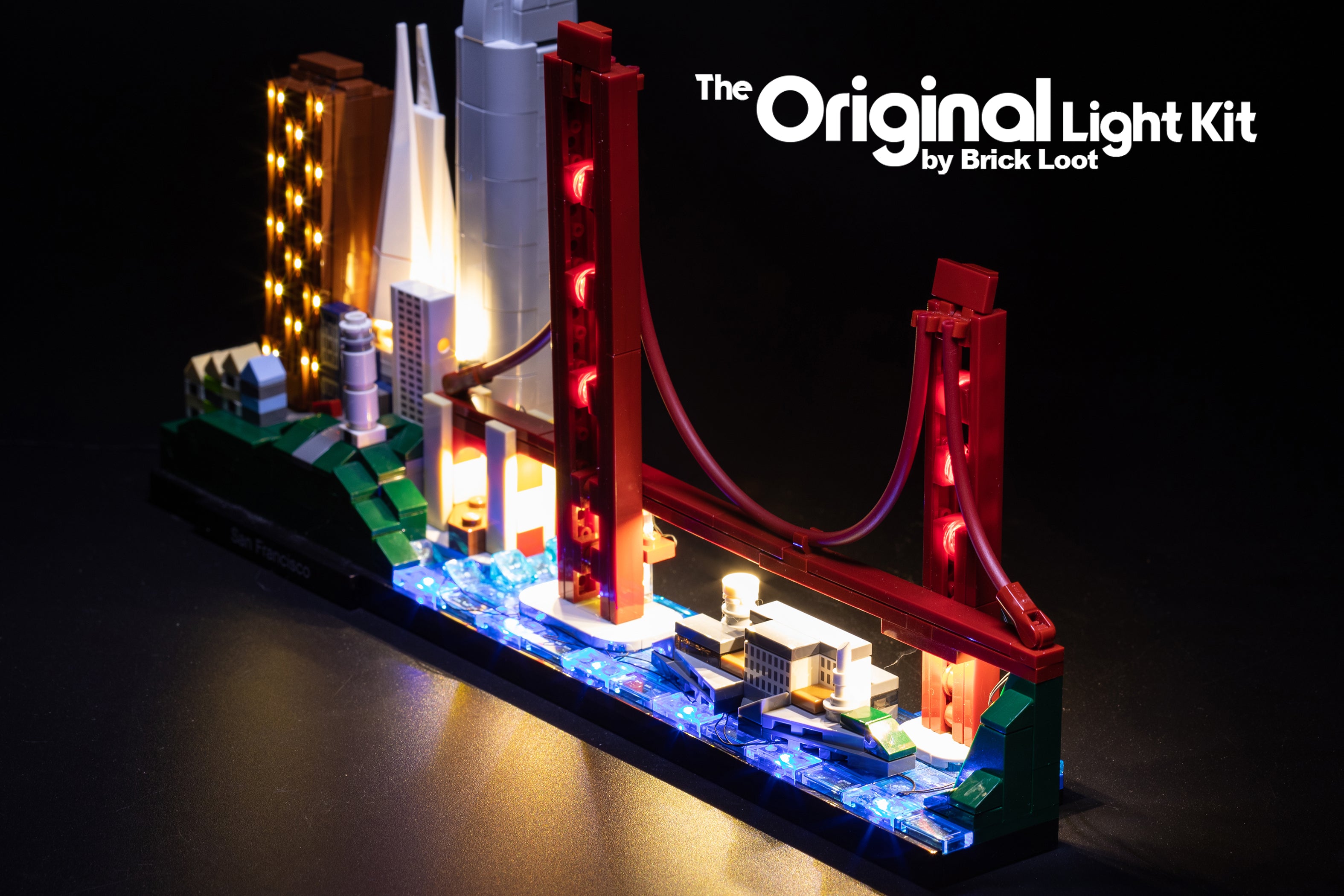 LED Lighting Kit for LEGO Architecture Skyline Collection San Francisco 21043