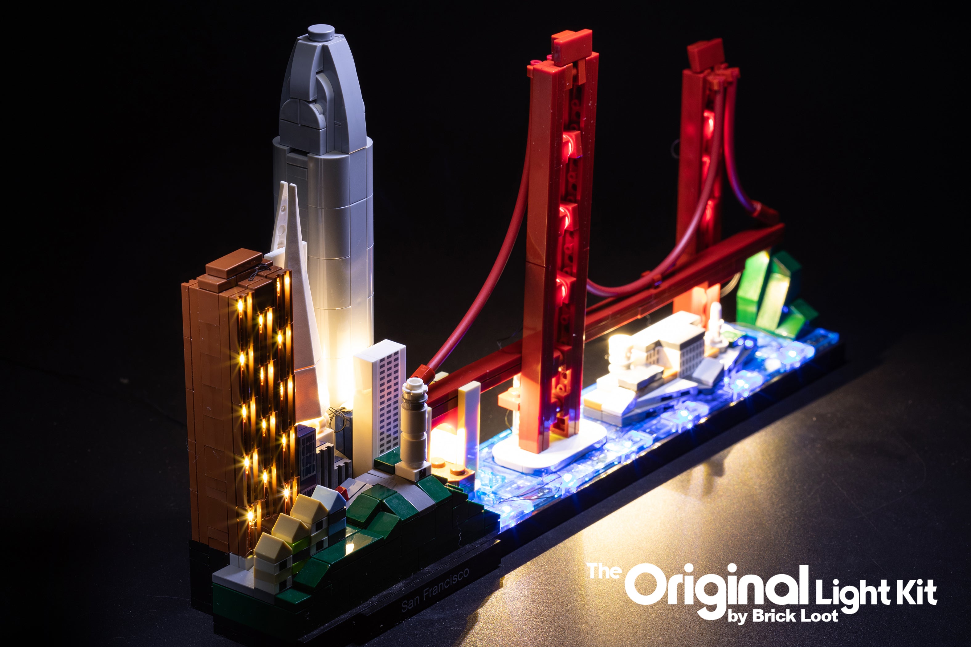 LED Lighting Kit for LEGO Architecture Skyline Collection San Francisco 21043