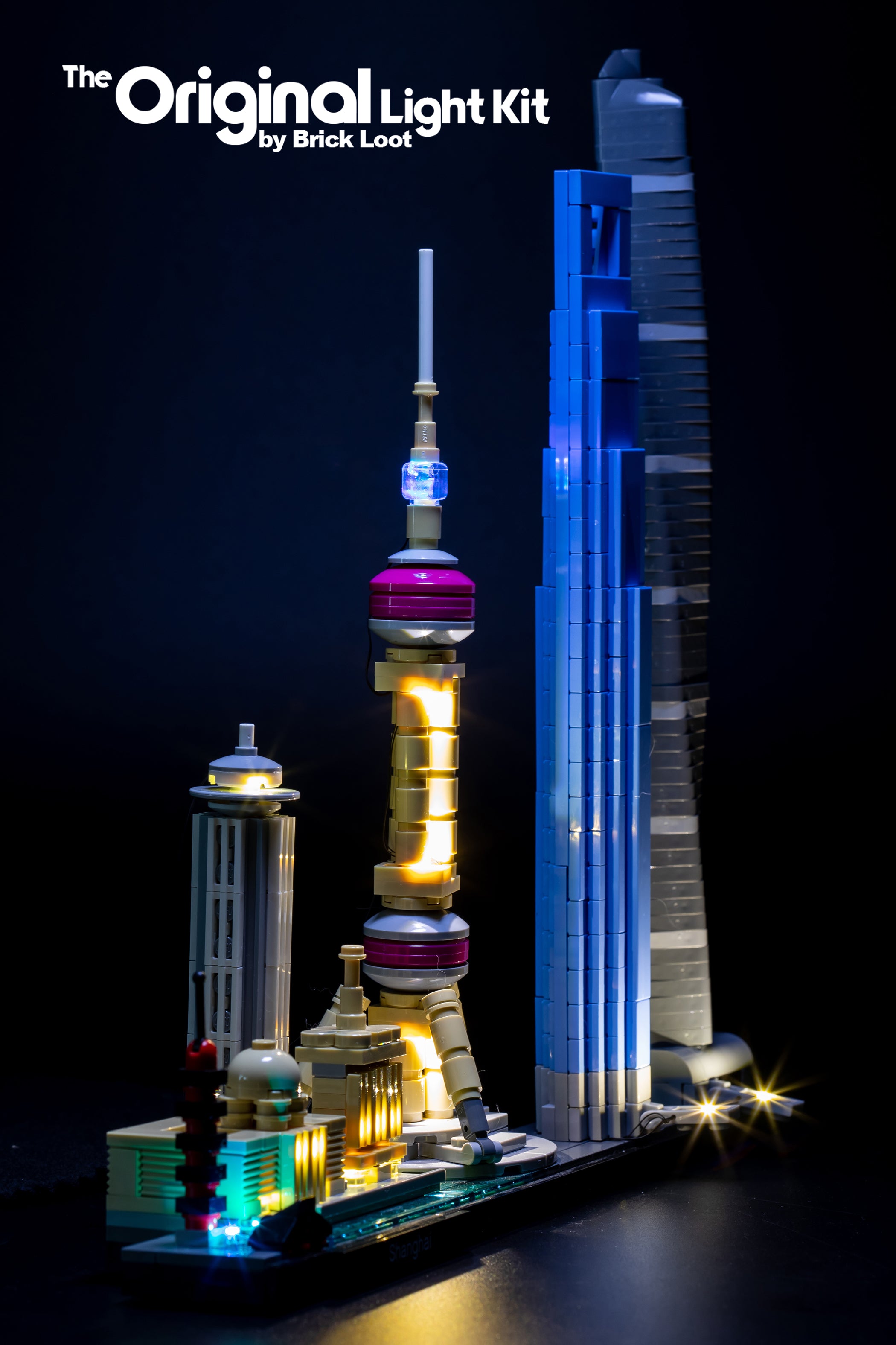 LED Lighting Kit for LEGO Architecture Skyline Shanghai set 21039